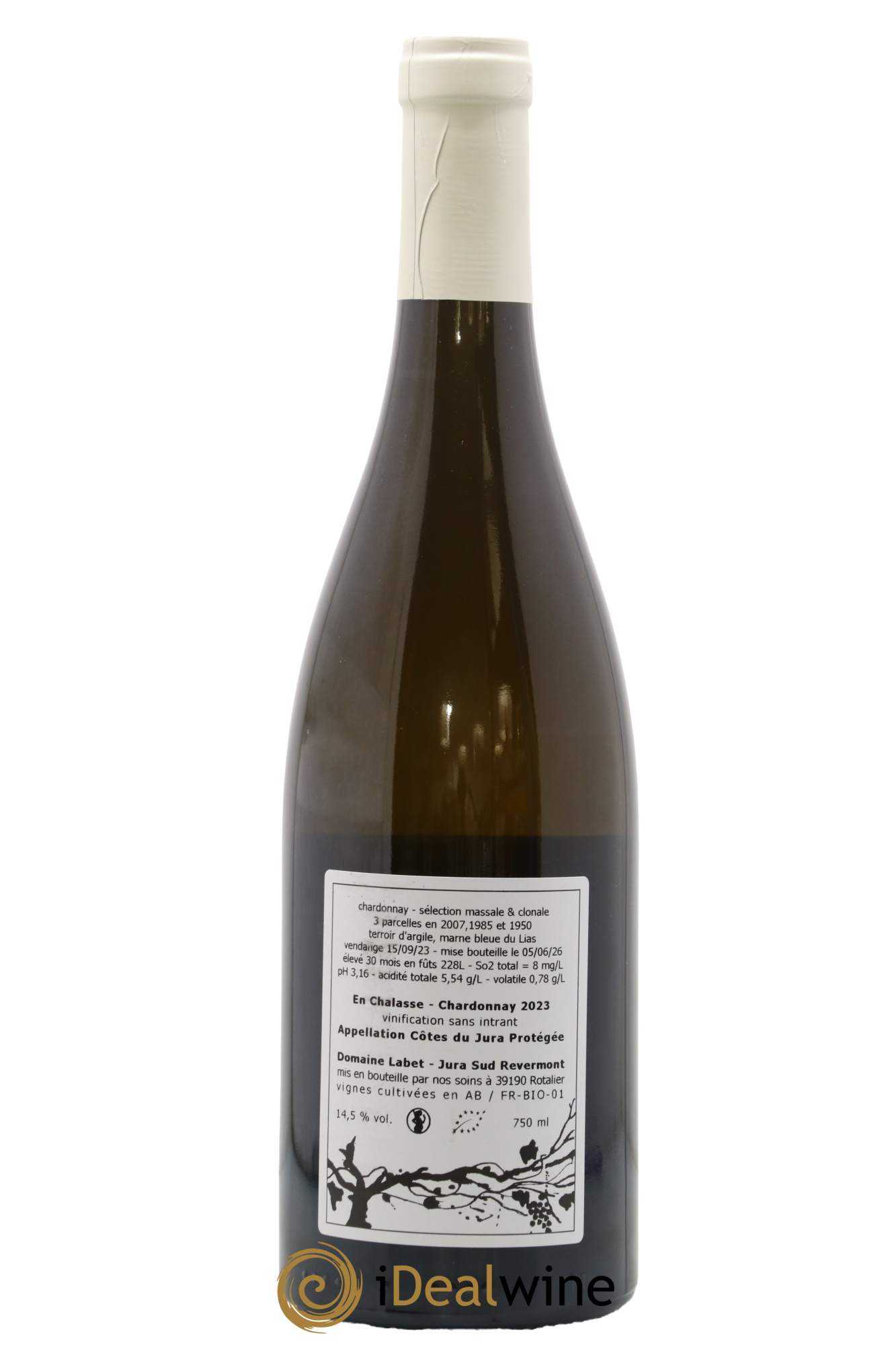 Côtes du Jura Chardonnay En Chalasse Romain - Julien - Charline Labet 2023 - Posten von 1 Flasche - 1