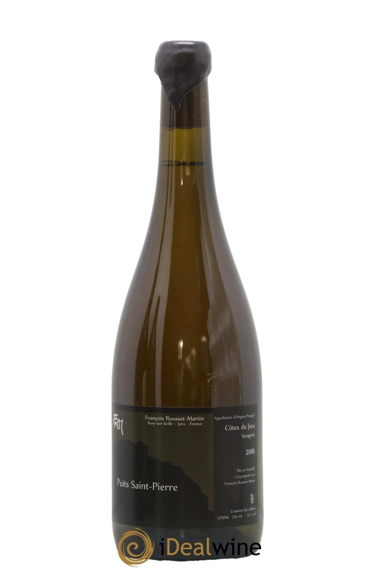 Côtes du Jura Savagnin Puits Saint-Pierre François Rousset Martin 2016 - Lot de 1 bouteille - 0