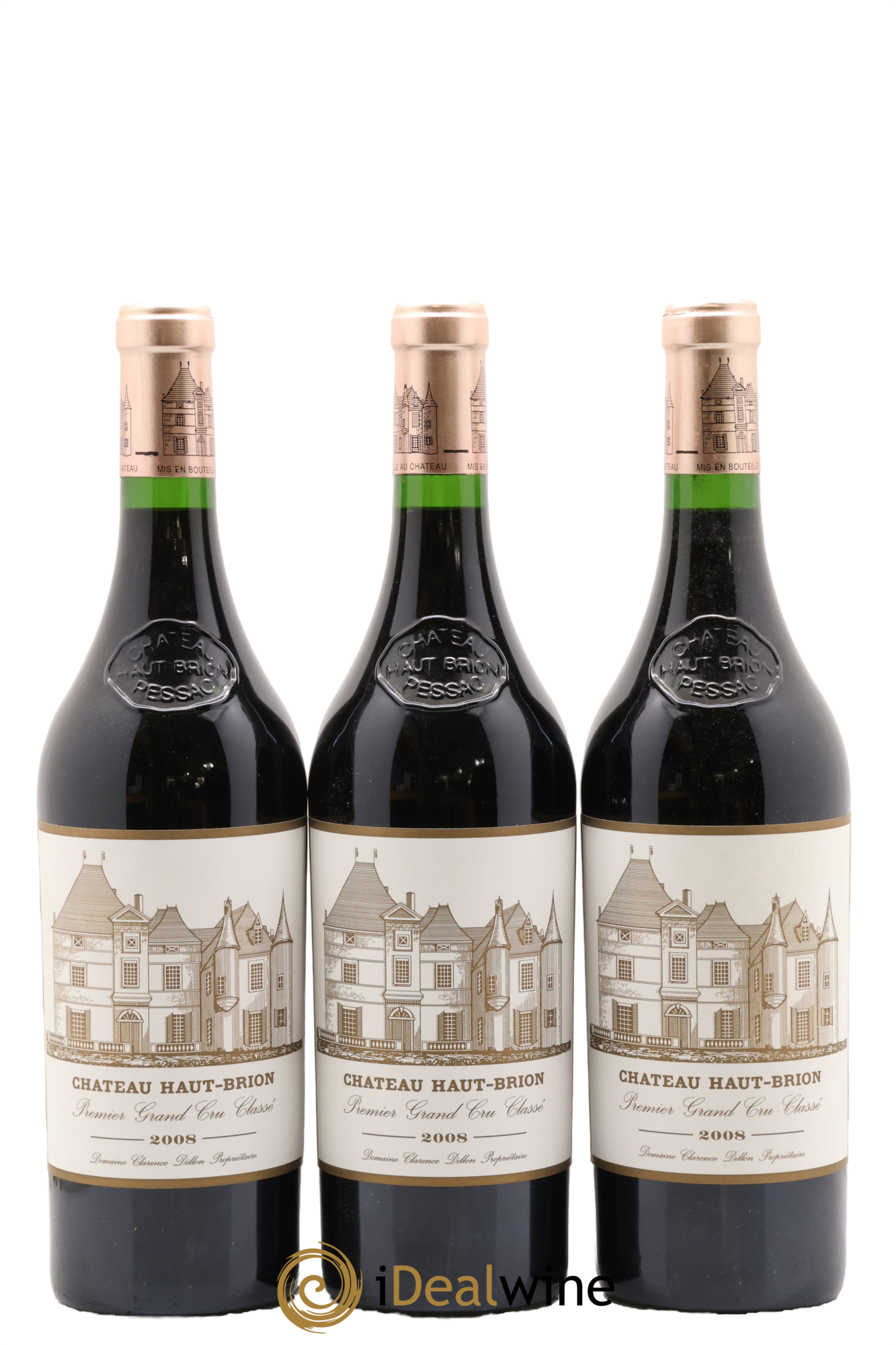 Château Haut Brion 1er Grand Cru Classé  2008 - Lot de 6 bouteilles - 1