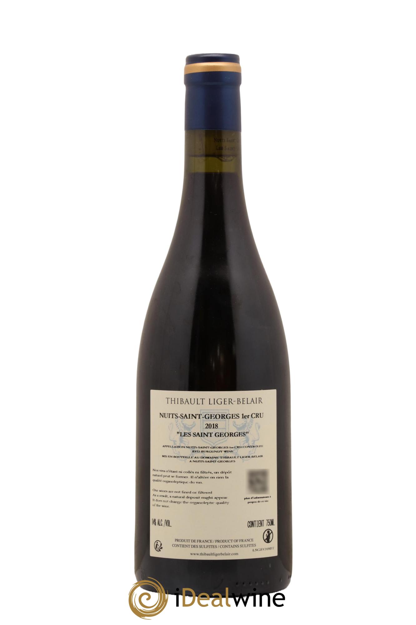 Nuits-Saint-Georges 1er Cru Les Saint-Georges Thibault Liger-Belair 2018 - Lot de 1 bouteille - 1
