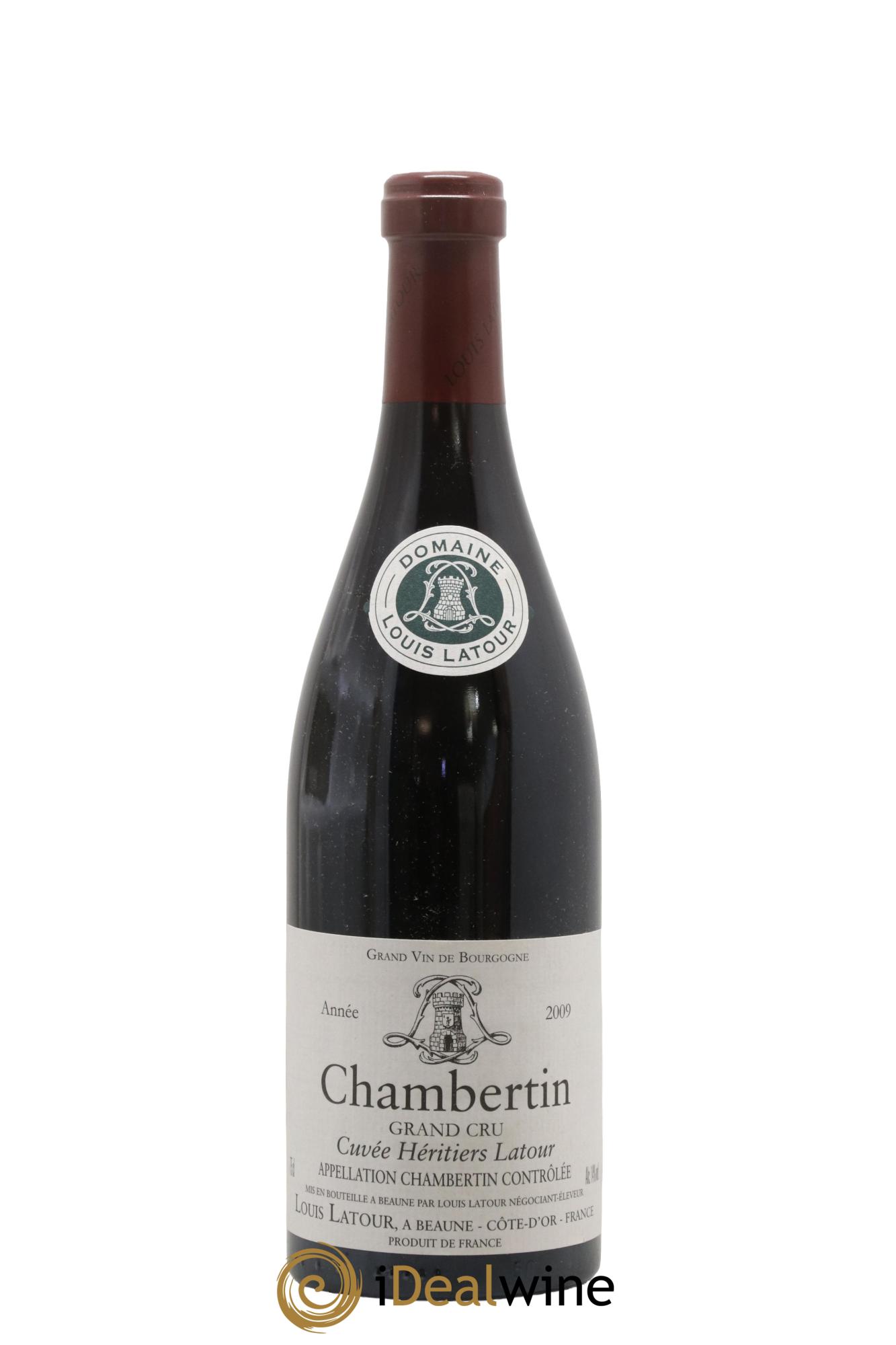 Chambertin Grand Cru Cuvée Héritiers Latour Louis Latour 2009 - Lot de 1 bouteille - 0