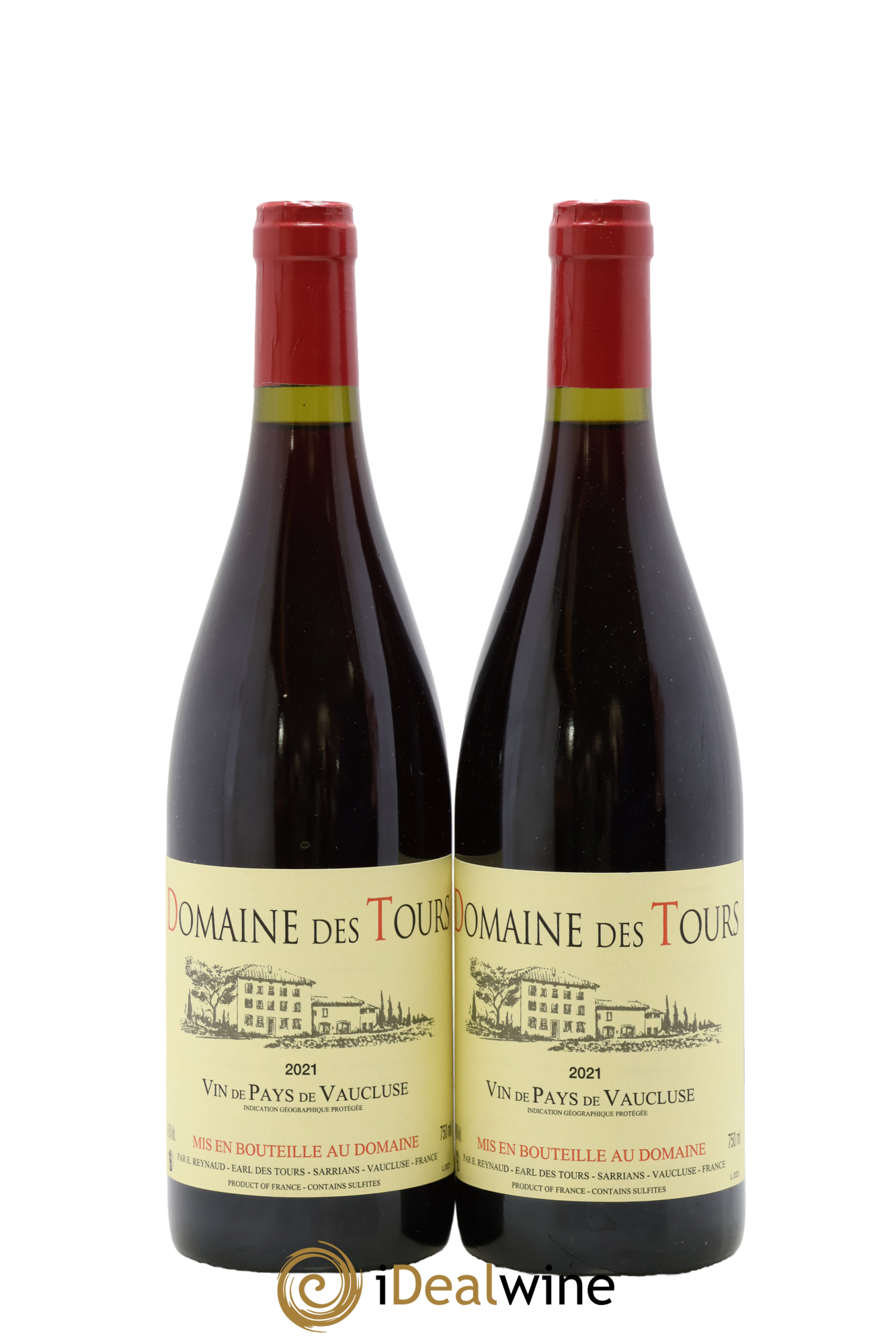 Vaucluse (Vin de Pays de Vaucluse) Domaine des Tours Emmanuel Reynaud 2021 - Lotto di 2 bottiglie - 0