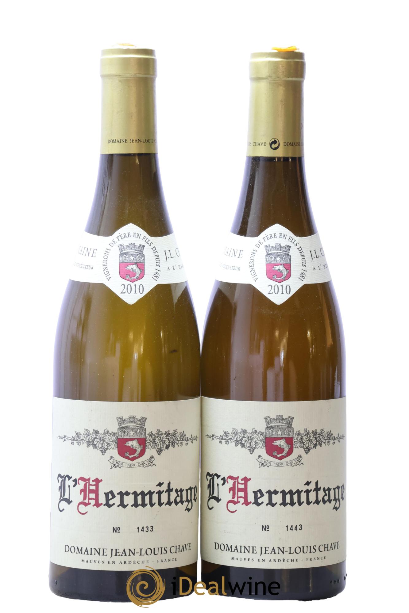 Hermitage Jean-Louis Chave 2010 - Lot de 2 bouteilles - 0
