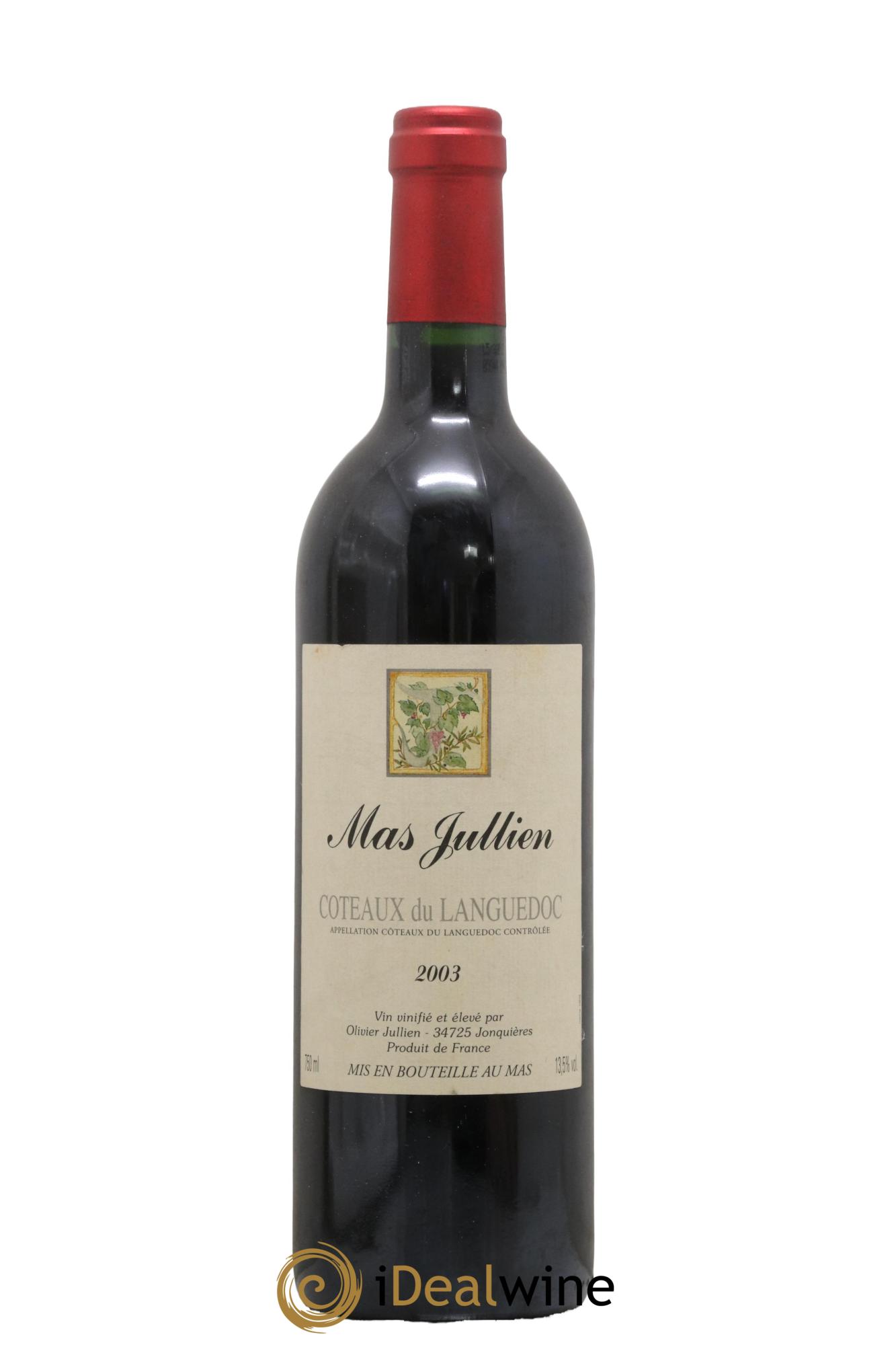 Coteaux du Languedoc - Terrasses du Larzac Mas Jullien Olivier Jullien 2003 - Lot de 1 bouteille - 0