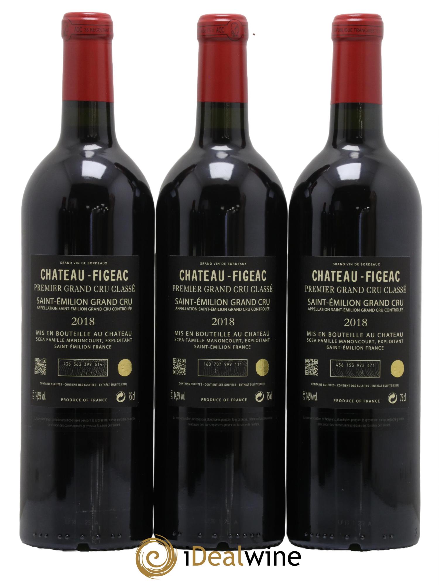 Château Figeac 1er Grand Cru Classé A 2018 - Lot of 6 bottles - 2