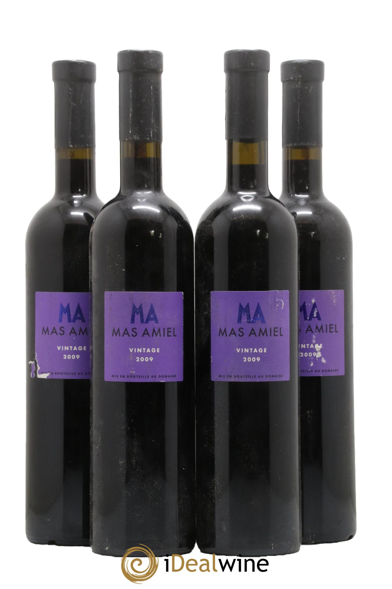 Maury Mas Amiel 2009 - Lot de 4 bouteilles - 0