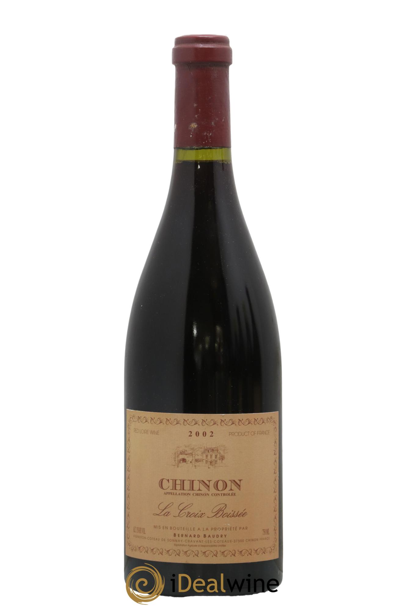 Chinon La Croix Boissée Bernard Baudry 2002 - Lot de 1 bouteille - 0