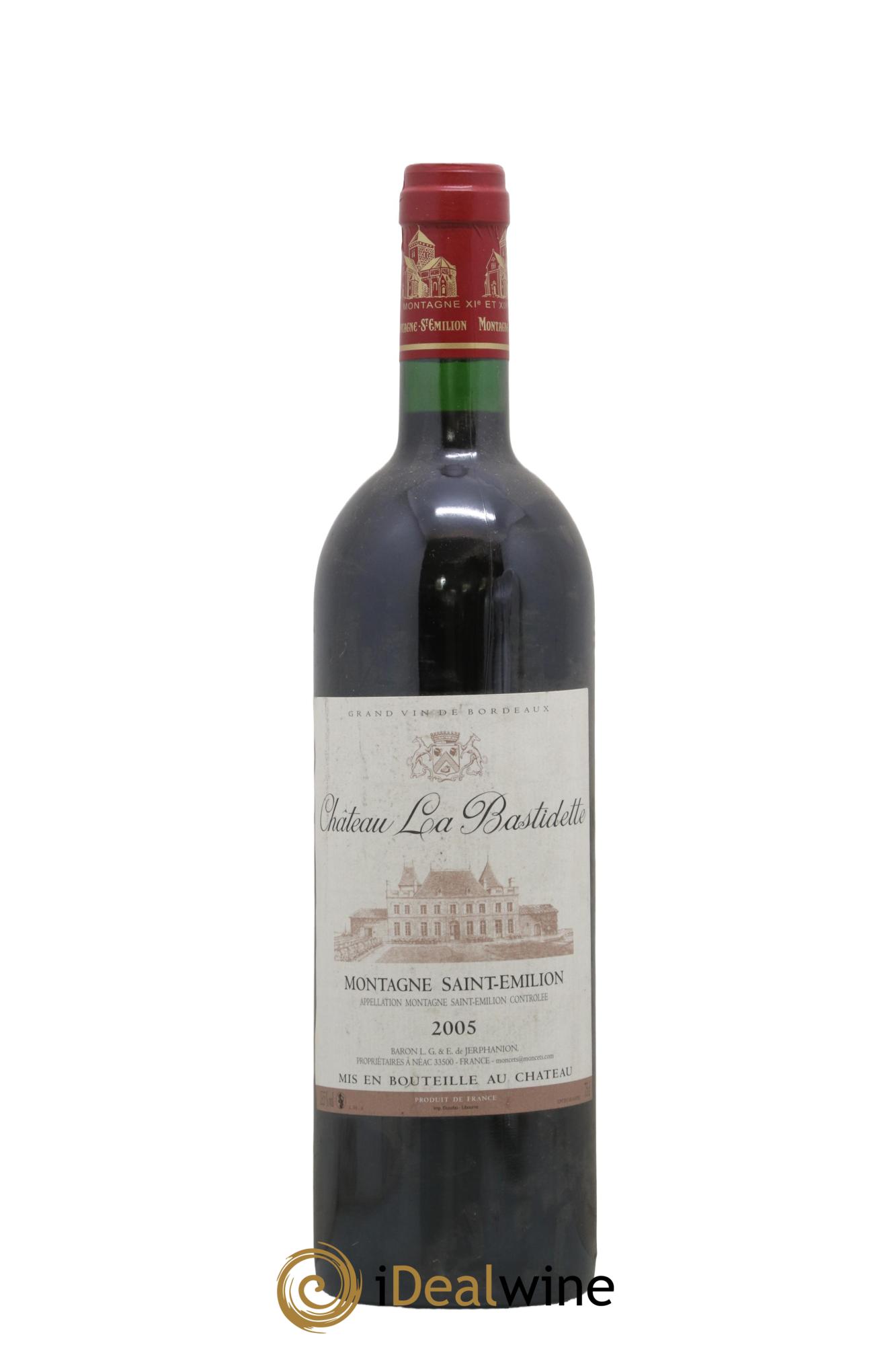 Montagne Saint-Émilion Château La Bastidette 2005 - Lot de 1 bouteille - 0