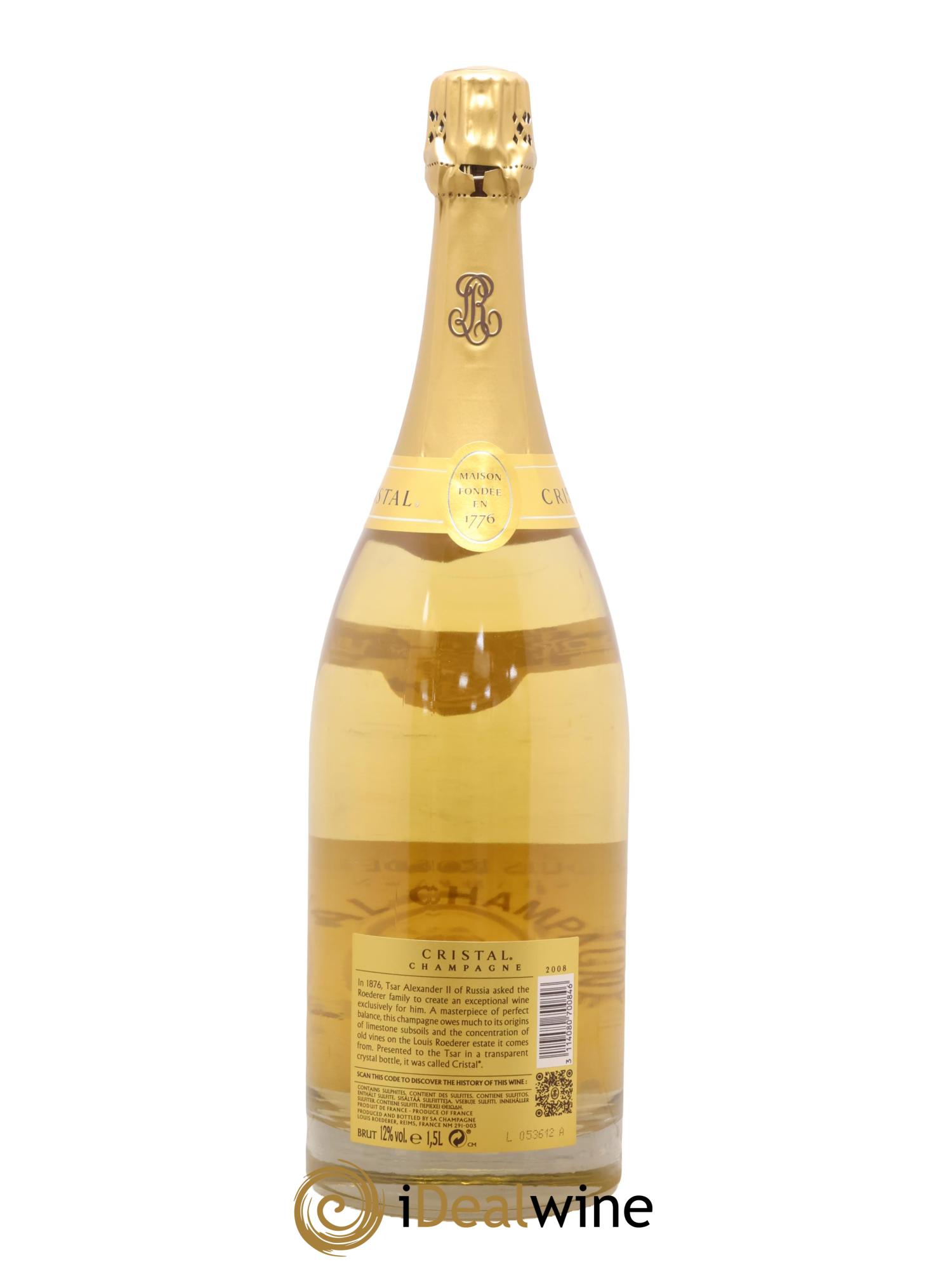 Cristal Louis Roederer 2008 - Lot of 1 magnum - 2