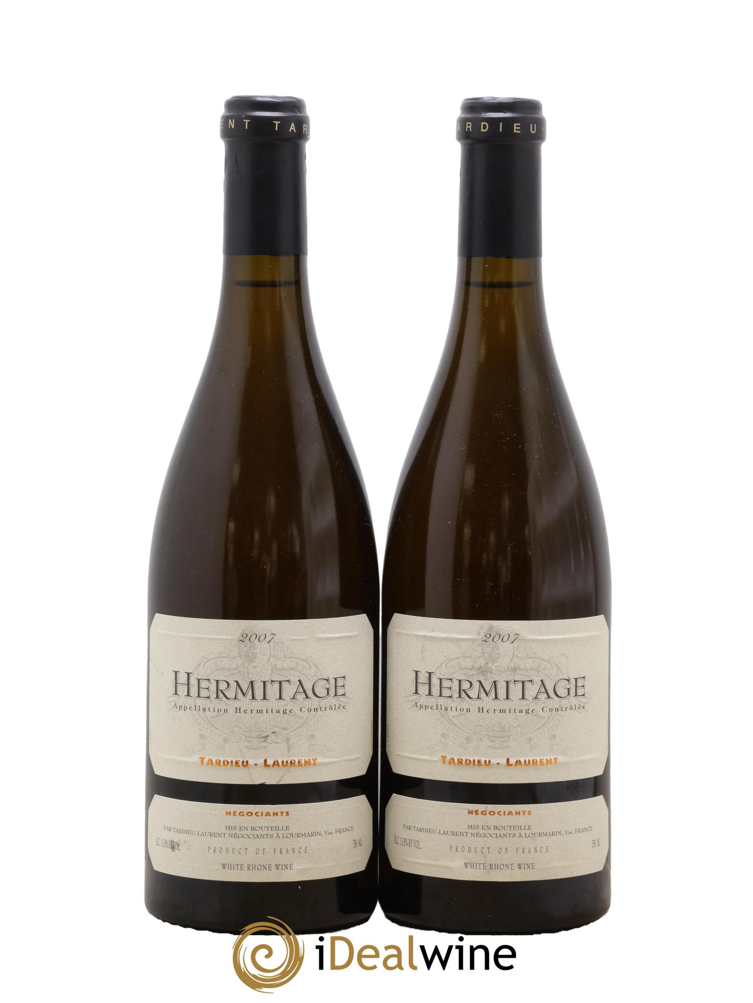 Hermitage Tardieu-Laurent Famille Tardieu 2007 - Lot de 2 bouteilles - 0