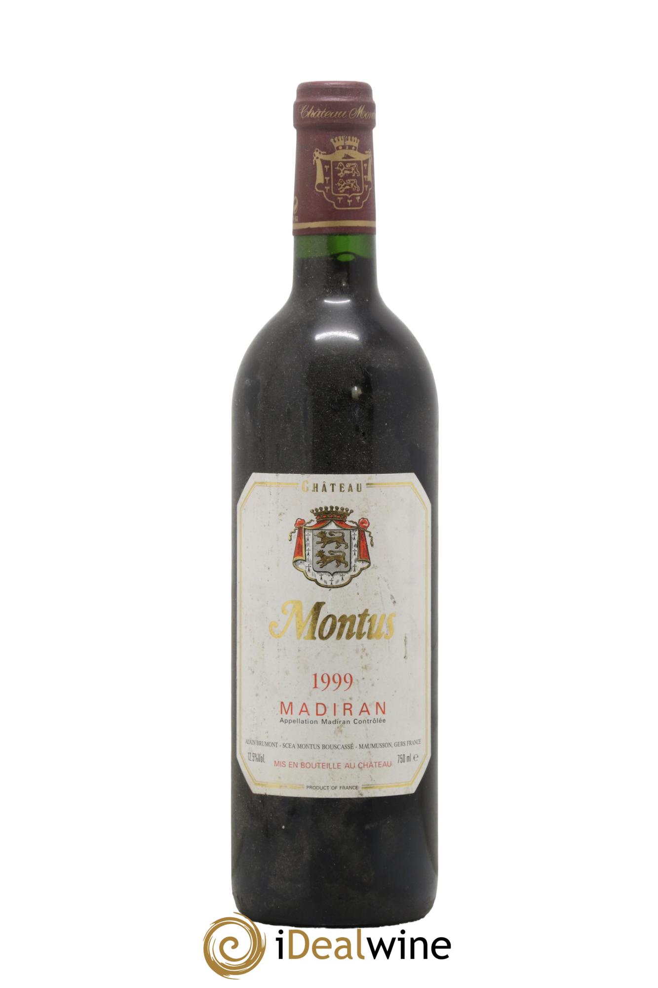 Madiran Château Montus Alain Brumont 1999 - Lot de 1 bouteille - 0