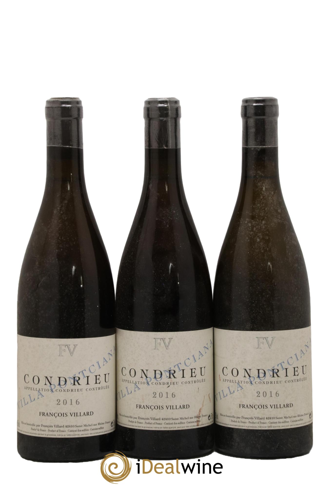Condrieu Villa Pontciana François Villard 2016 - Lot de 3 bouteilles - 0