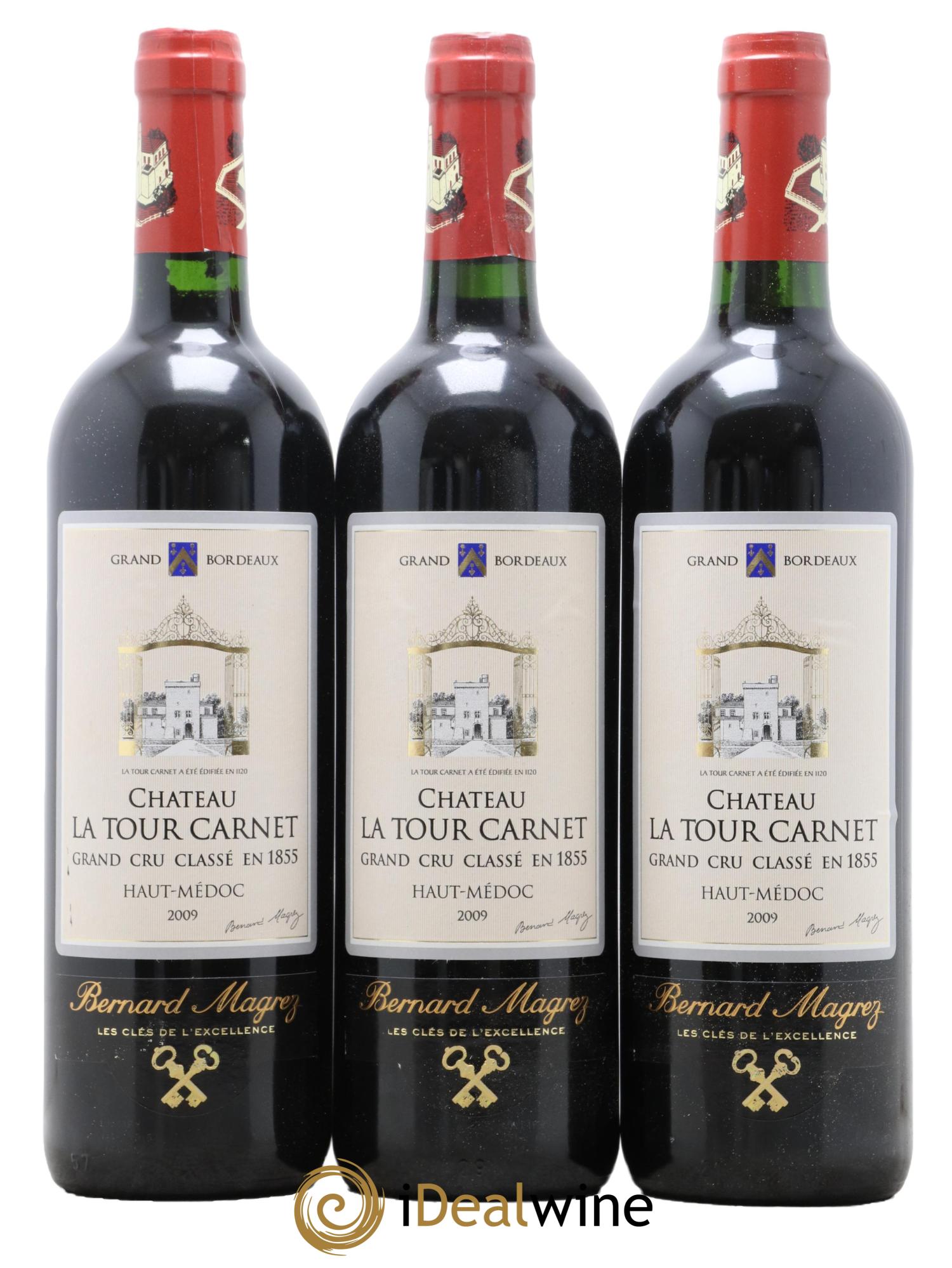 Château la Tour Carnet 4ème Grand Cru Classé 2009 - Posten von 6 Flaschen - 1