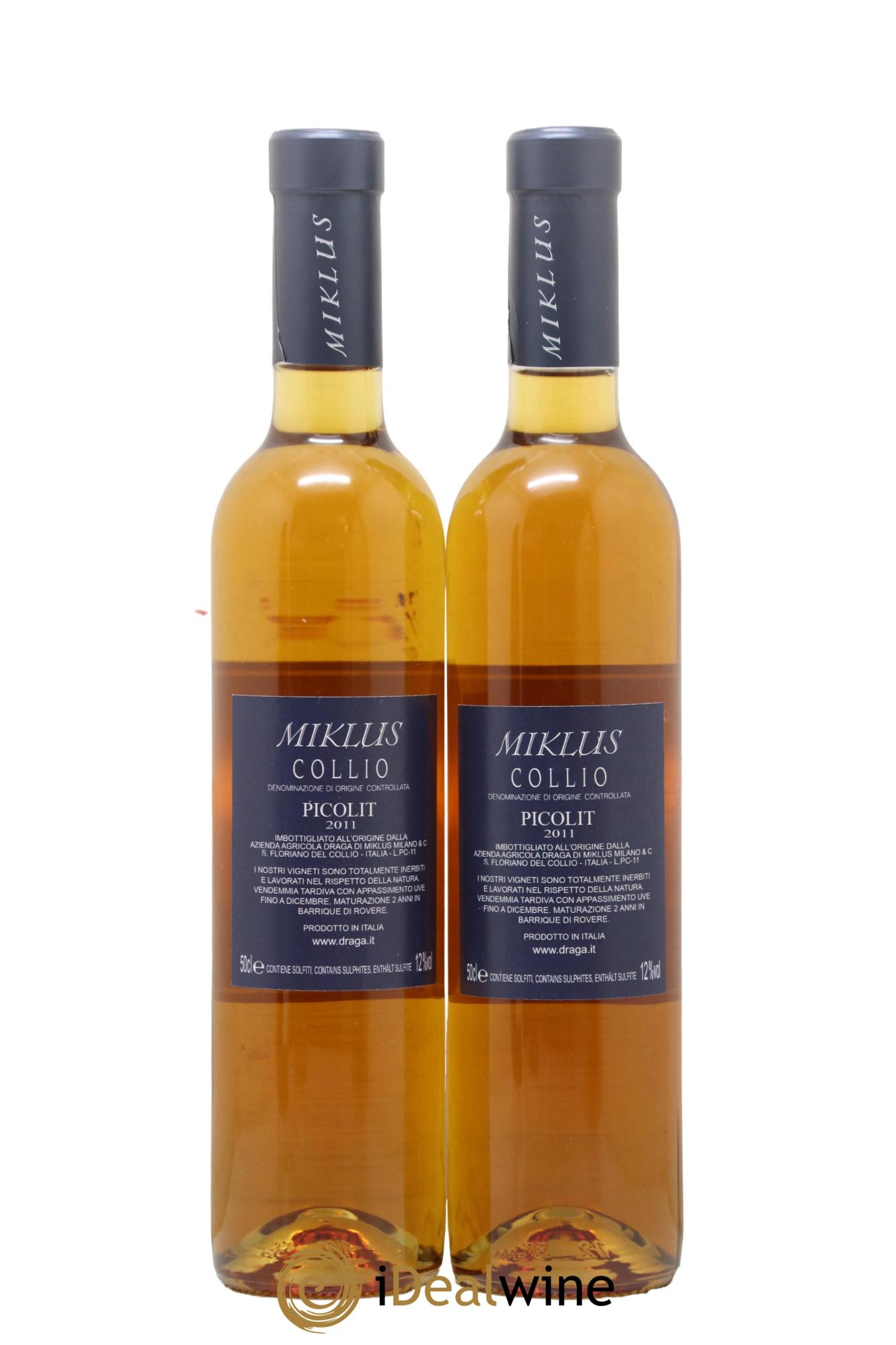 Italie Collio DOC Picolit Azienda Agricola Graga Miklus 2011 - Posten von 2 Format 50cls - 1