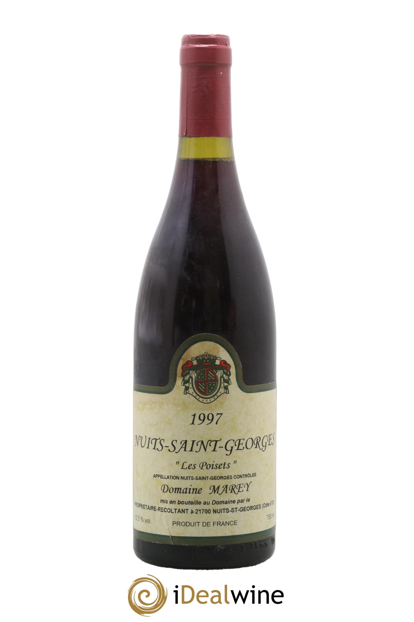 Nuits-Saint-Georges Les Poisets Domaine Marey 1997 - Lot de 1 bouteille - 0