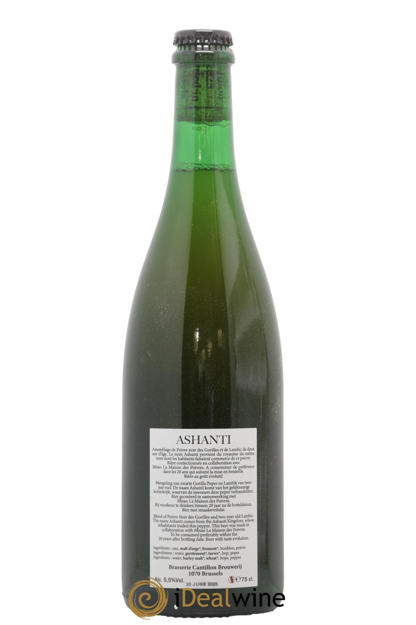 Bière Cantillon Ashanti Bottled :20.06.2025 - Lot de 1 bouteille - 1