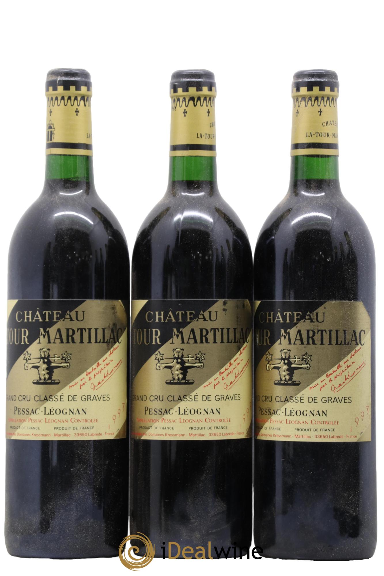 Château Latour-Martillac Cru Classé de Graves 1993 - Lot de 6 bouteilles - 1