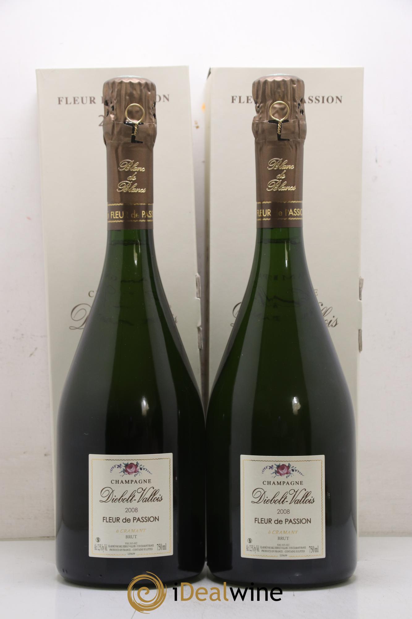 Fleur de Passion Brut Diebolt-Vallois  2008 - Lot of 2 bottles - 1