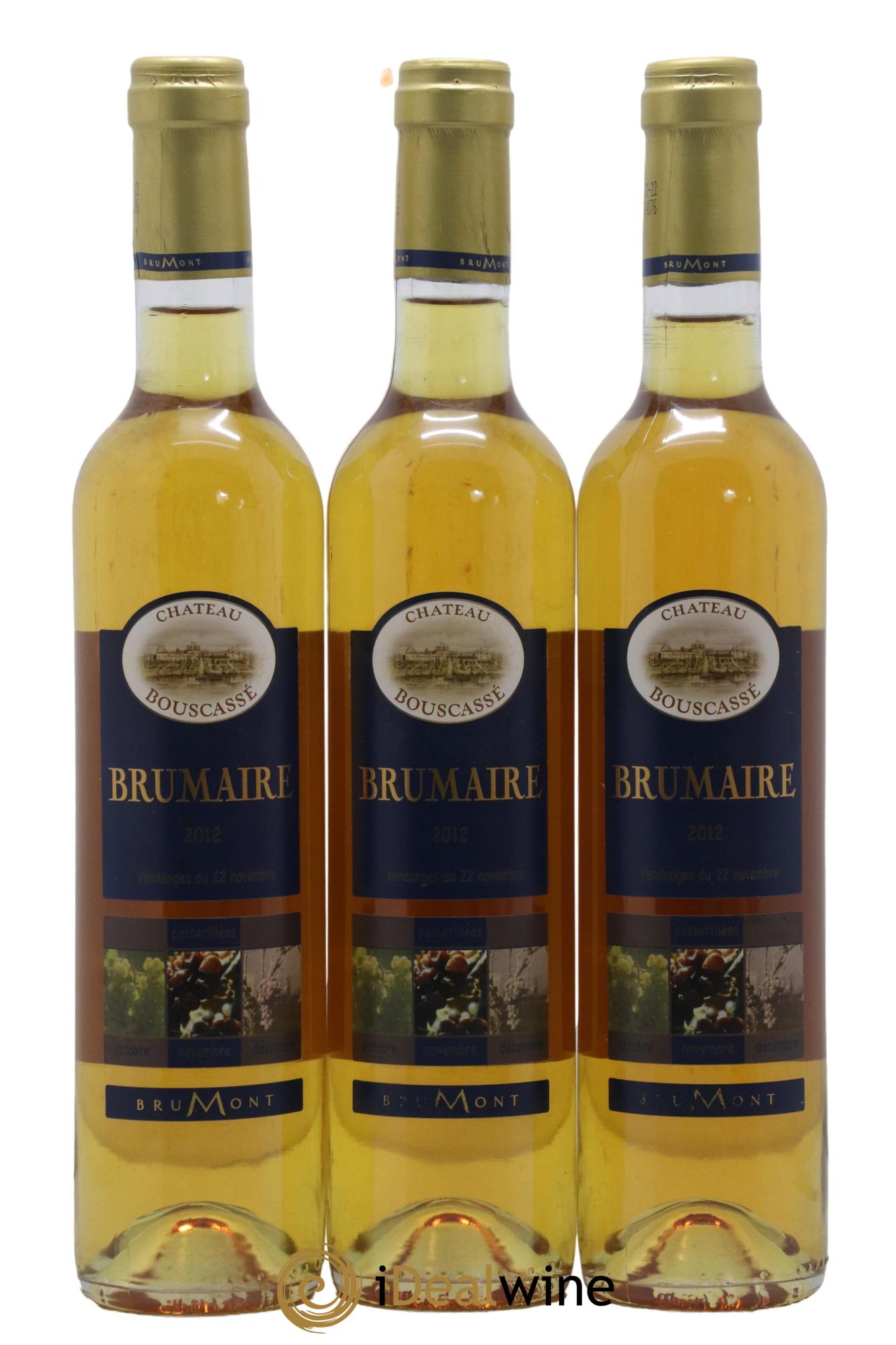 Pacherenc du Vic-Bilh Brumaire Alain Brumont 2012 - Lot de 3 format 50cls - 0