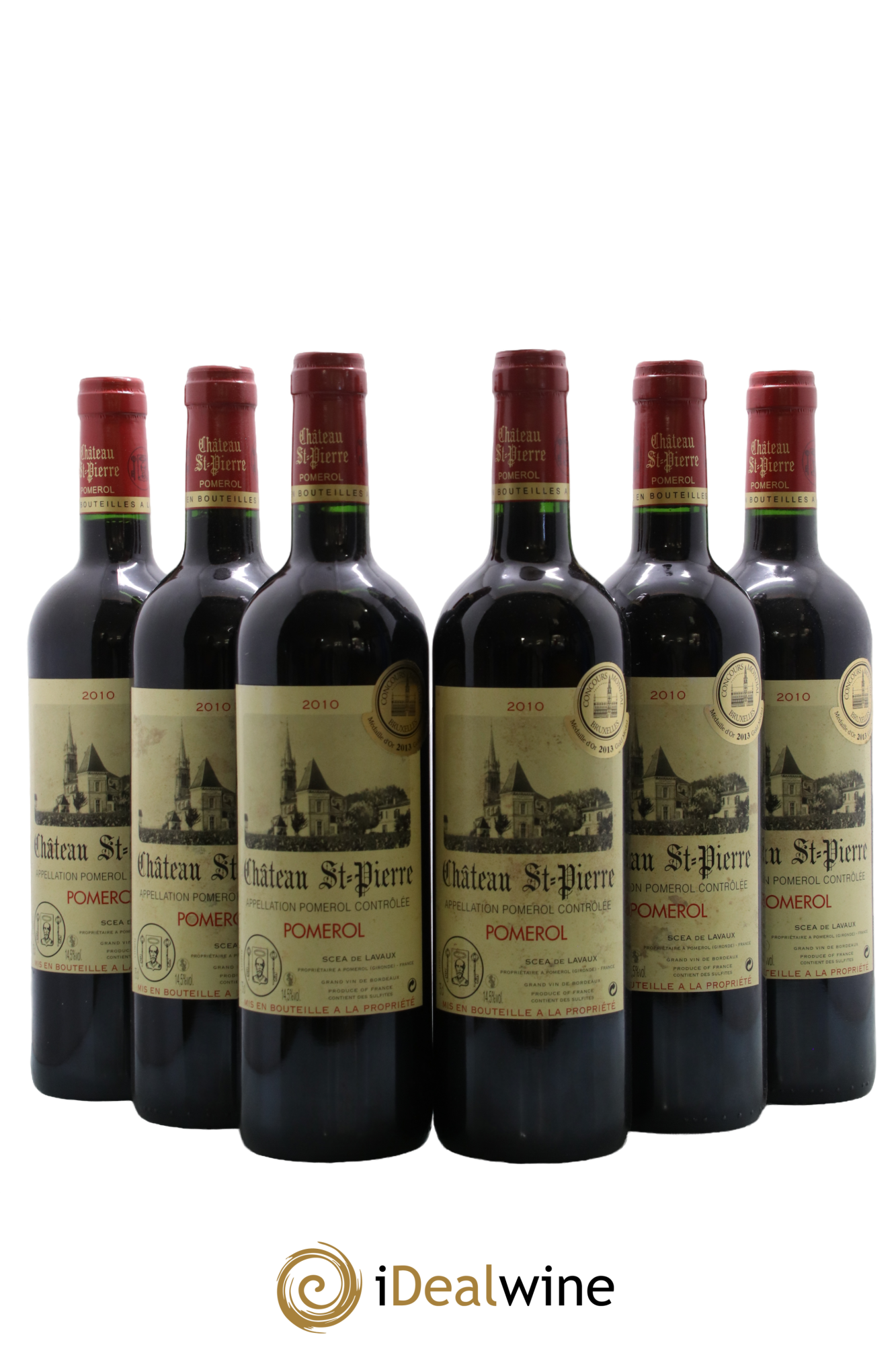 Château Saint-Pierre 4ème Grand Cru Classé 2010 - Lot de 6 bouteilles - 0