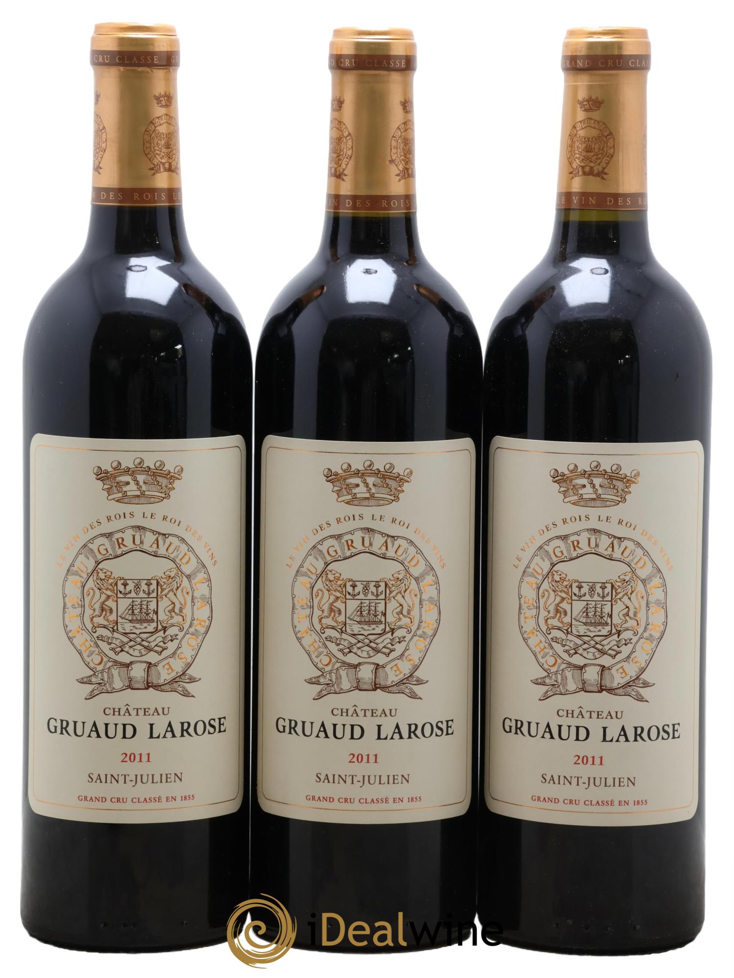 Château Gruaud Larose 2ème Grand Cru Classé 2011 - Lotto di 3 bottiglie - 0