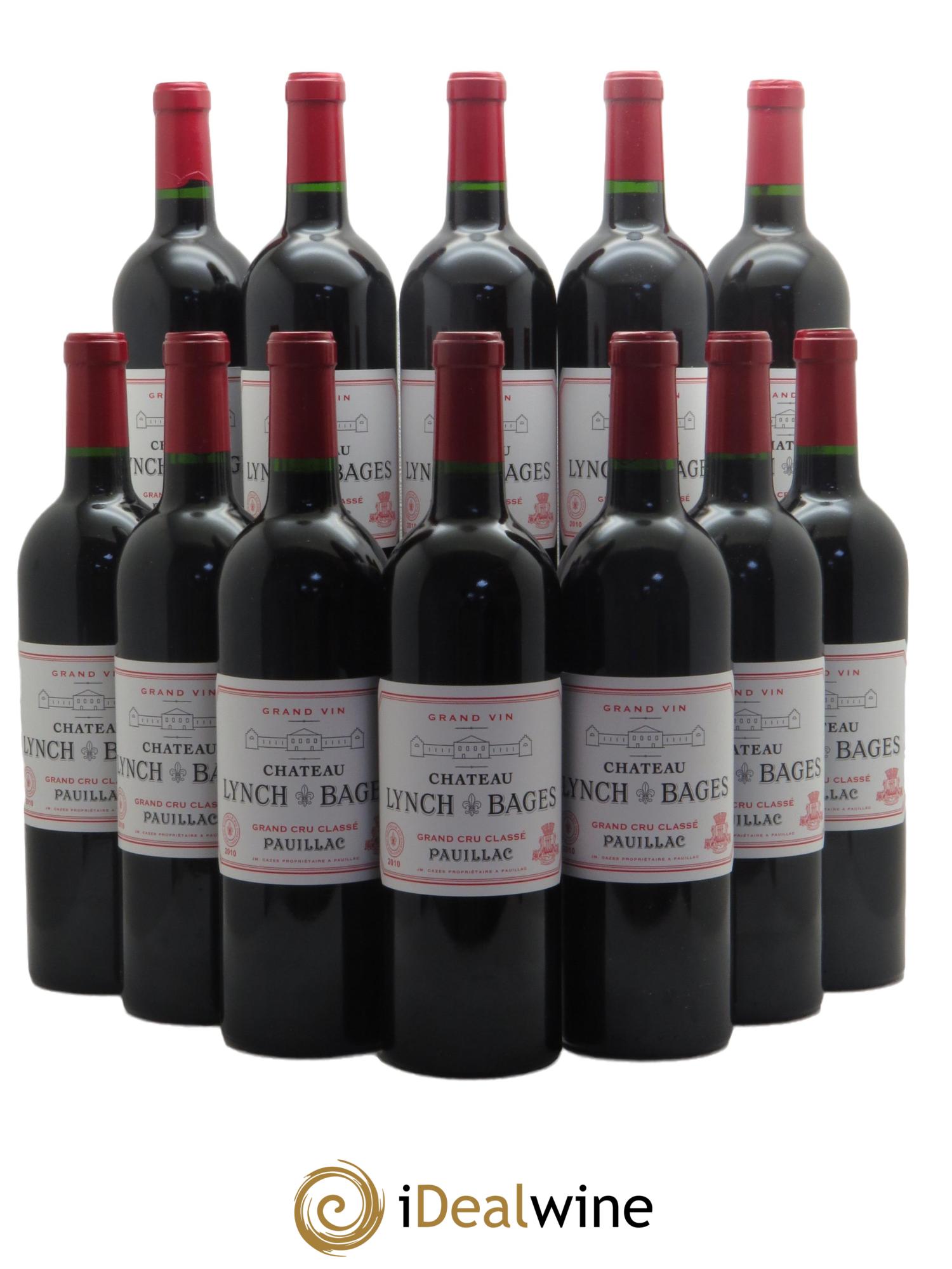 Château Lynch Bages 5ème Grand Cru Classé 2010 - Posten von 12 Flaschen - 0