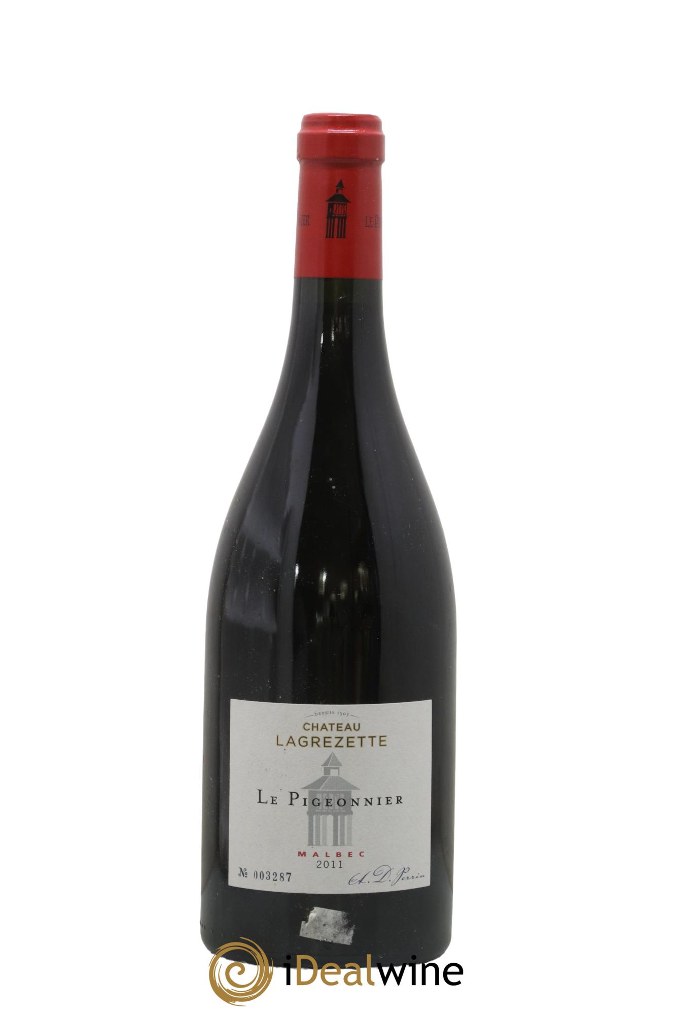 Cahors Château Lagrezette Le Pigeonnier Alain Dominique Perrin 2011 - Lot of 1 bottle - 0