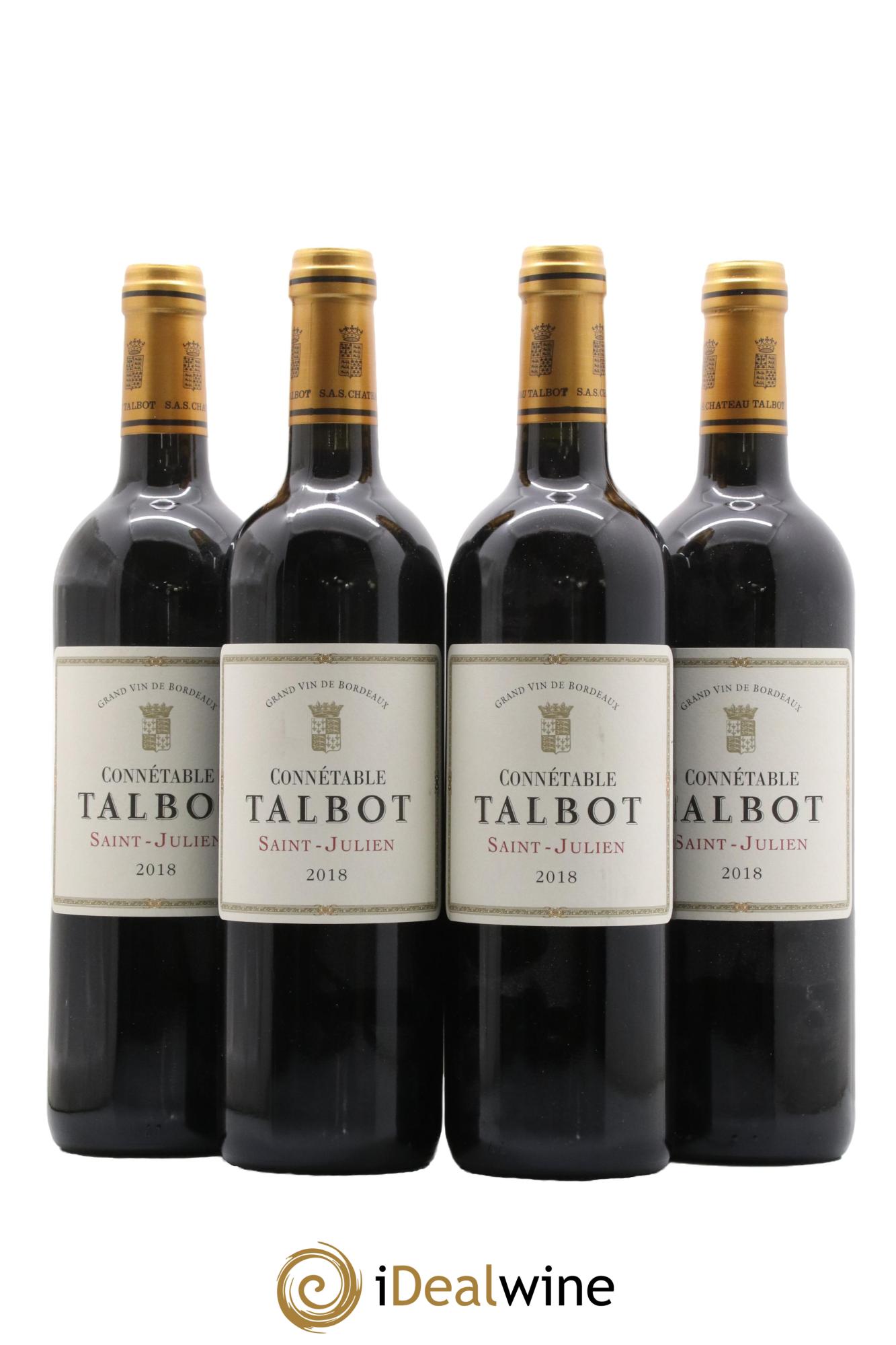 Connétable de Talbot Second Vin 2018 - Lot de 4 bouteilles - 0