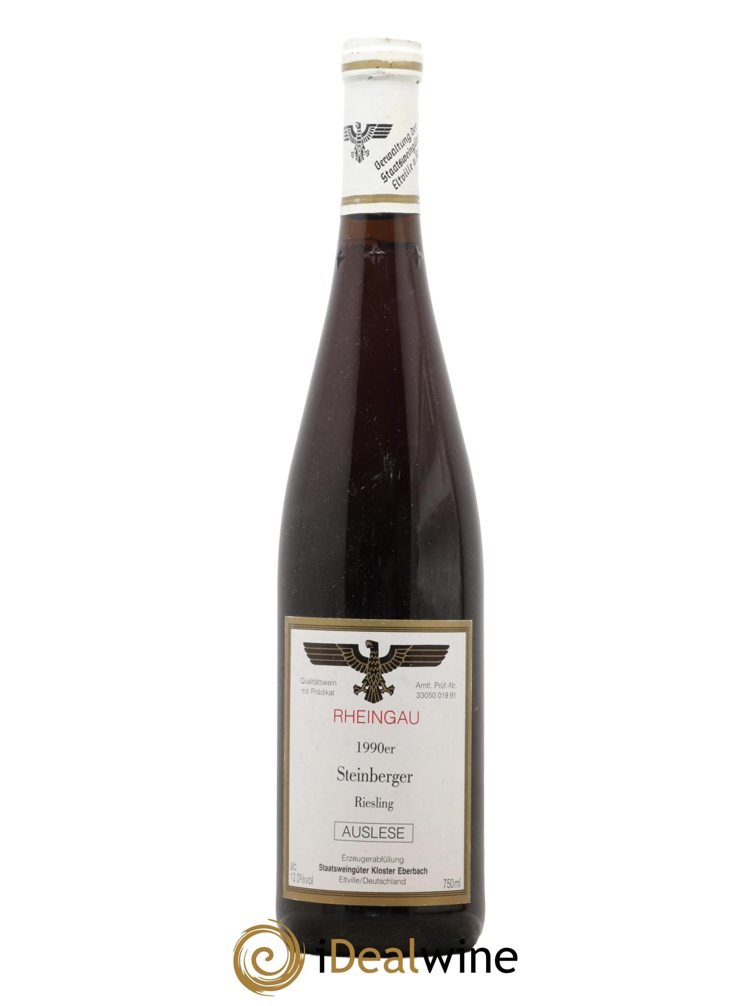 Allemagne Rheingau Auslese Steinbeiger Eltville 1990 - Lotto di 1 bottiglia - 0