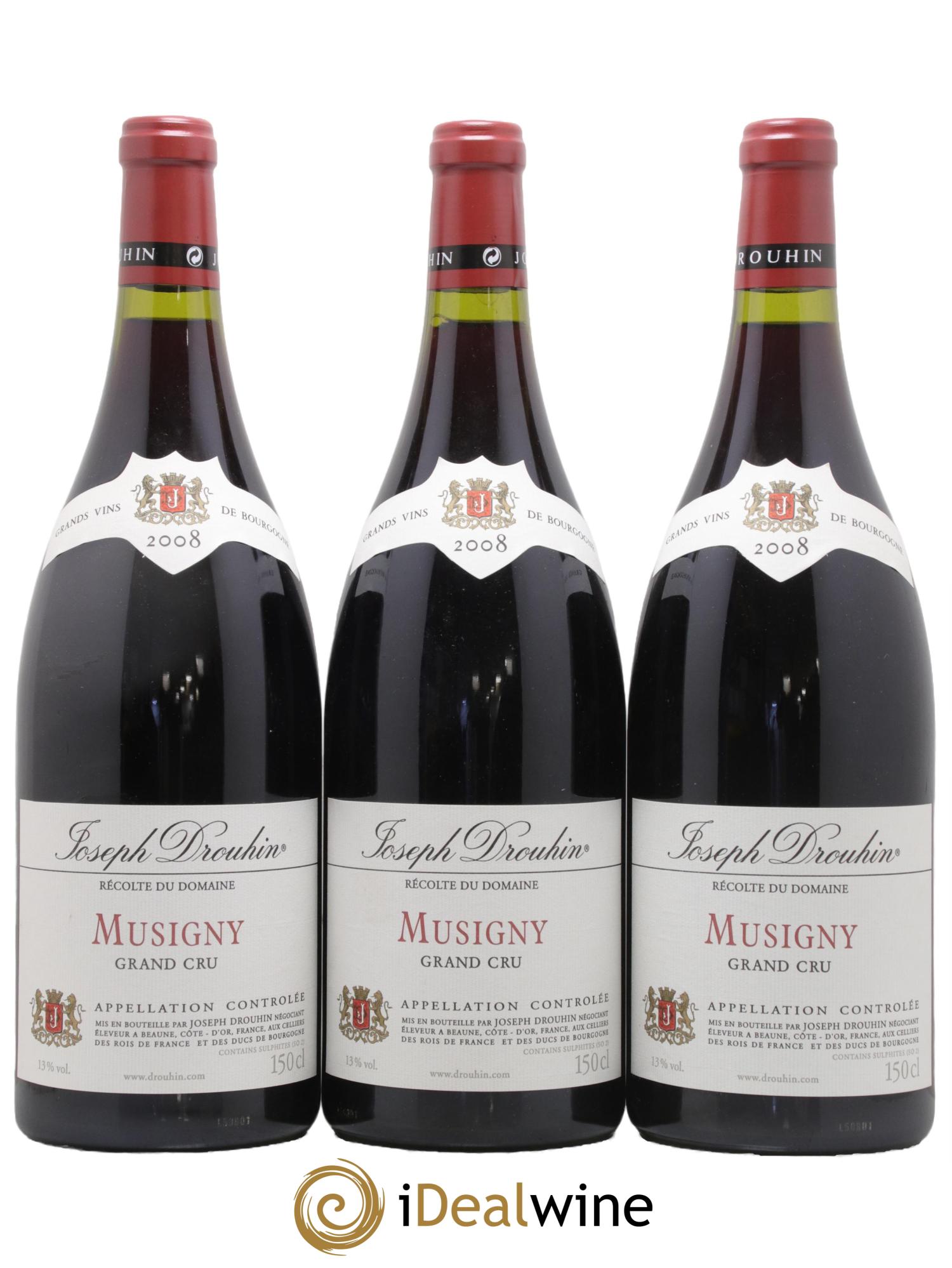 Musigny Grand Cru Joseph Drouhin 2008 - Lot de 3 magnums - 0
