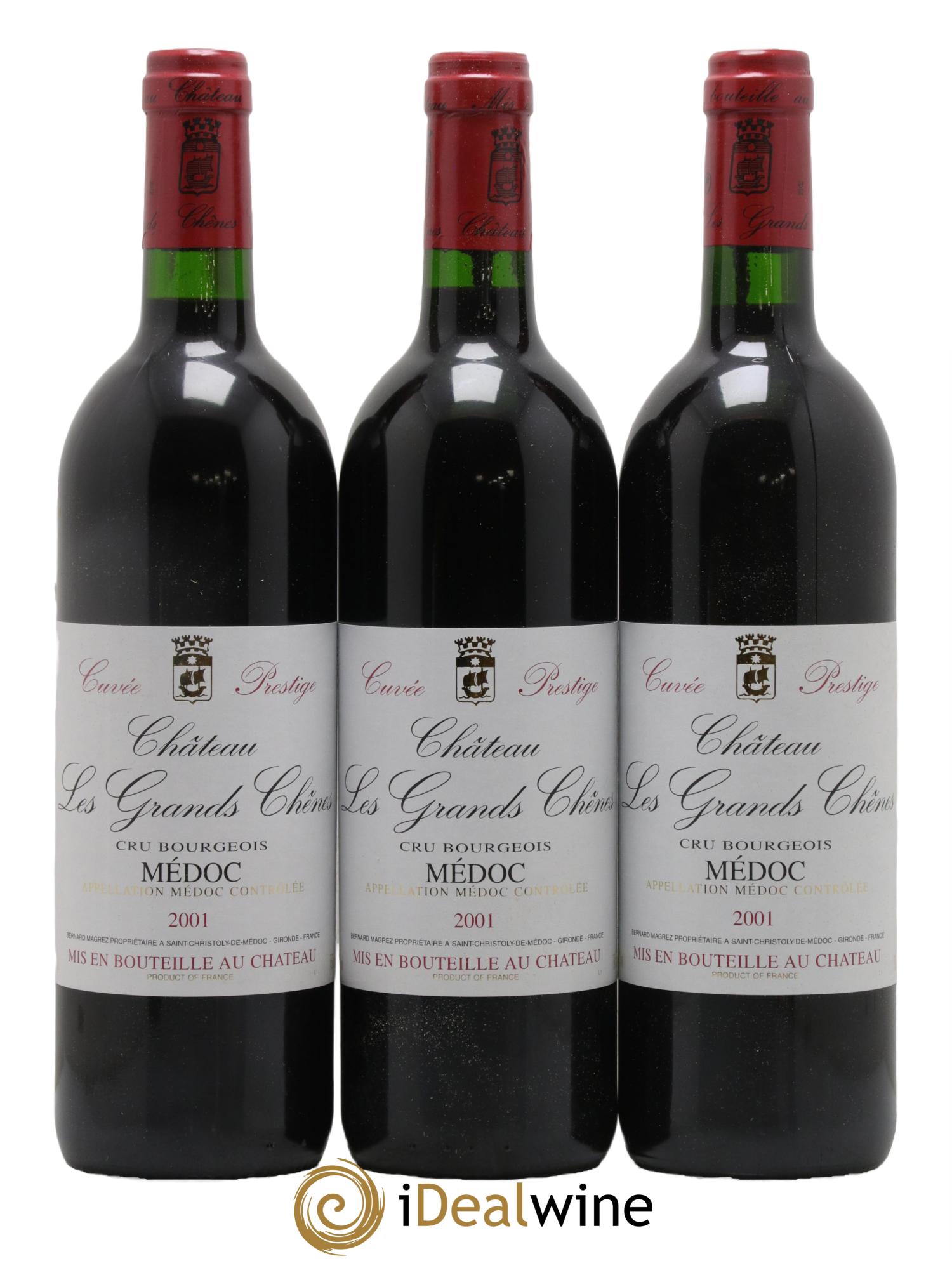 Château Les Grands Chênes Cuvée Prestige 2001 - Lot de 12 bouteilles - 3