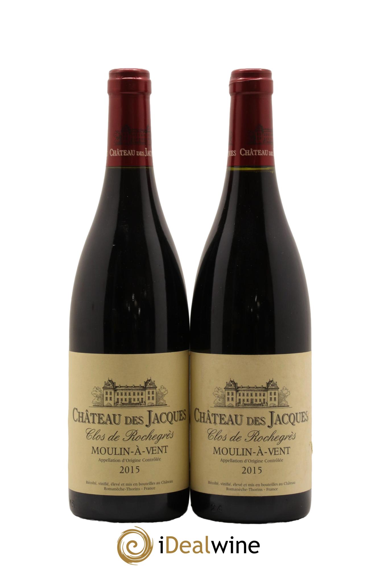 Moulin à Vent Rochegrès Château des Jacques 2015 - Posten von 2 Flaschen - 0