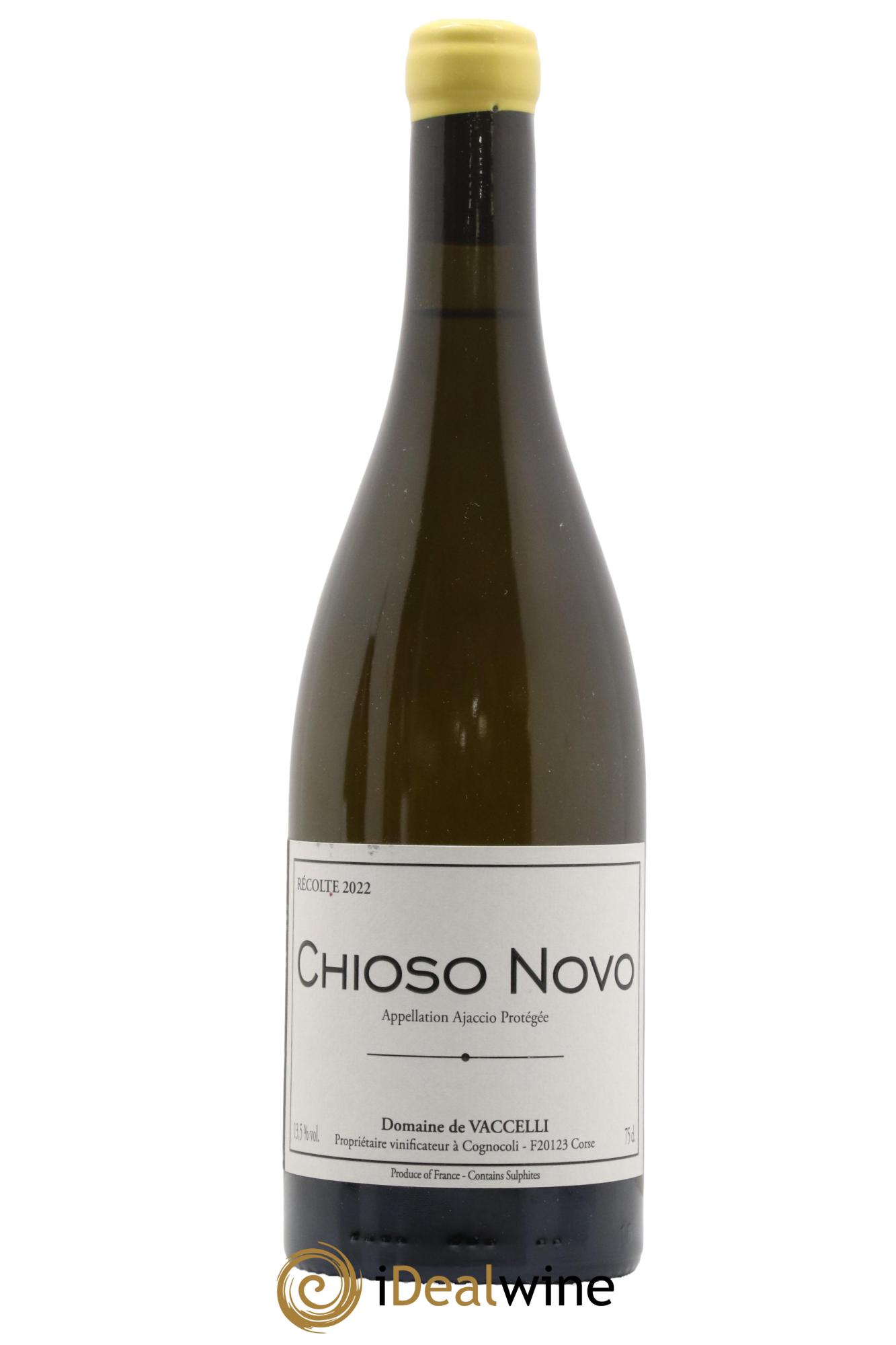 Ajaccio Chioso Novo Vaccelli 2022 - Posten von 1 Flasche - 0