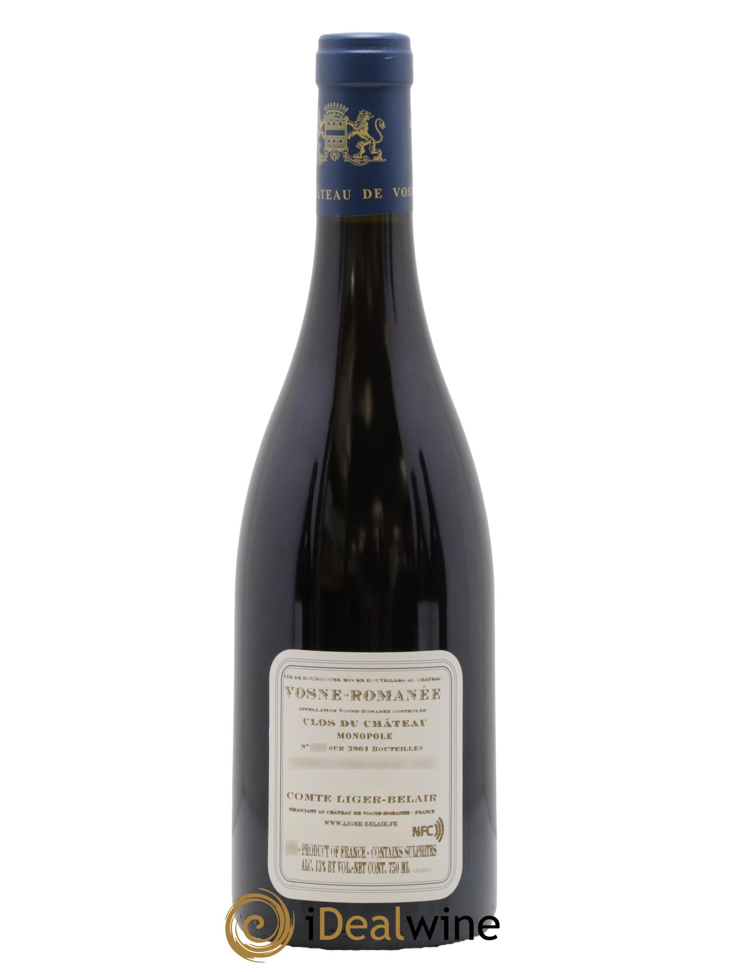 Vosne-Romanée Clos du Château Comte Liger-Belair (Domaine du) 2017 - Lot of 1 bottle - 1