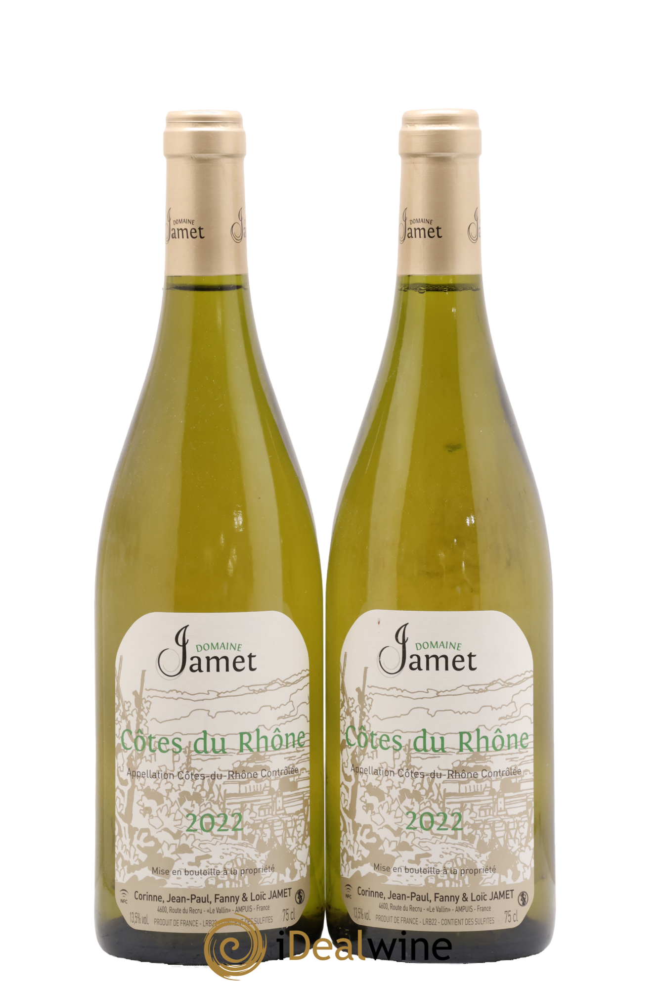 Côtes-du-Rhône Jamet (Domaine) 2022 - Lot de 2 bouteilles - 0