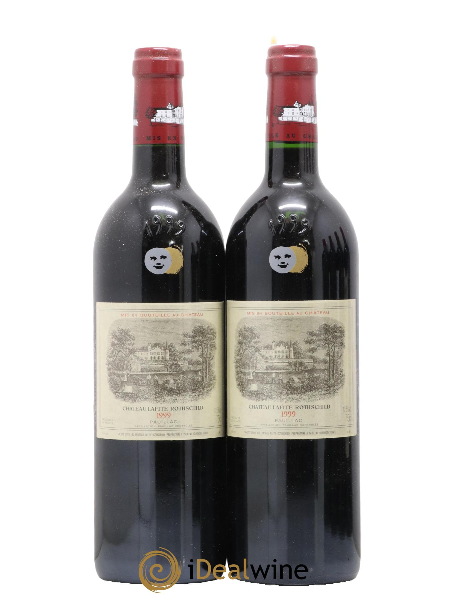 Caisse Primeurs 2 Mouton 2 Lafitte 2 Latour 2 Petrus 2 Cheval Blanc 2 Margaux 1999 - Lot de 12 bouteilles - 5