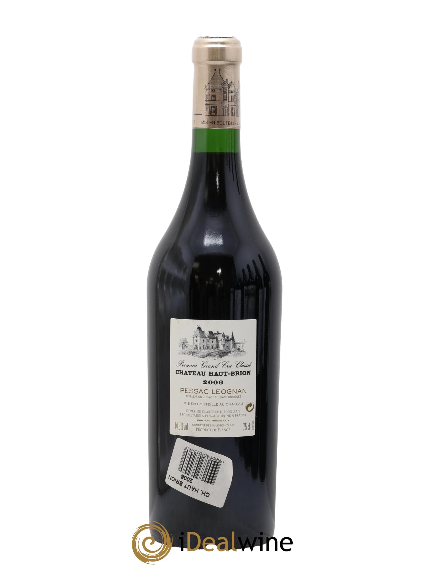 Château Haut Brion 1er Grand Cru Classé 2006 - Lot de 1 bouteille - 1