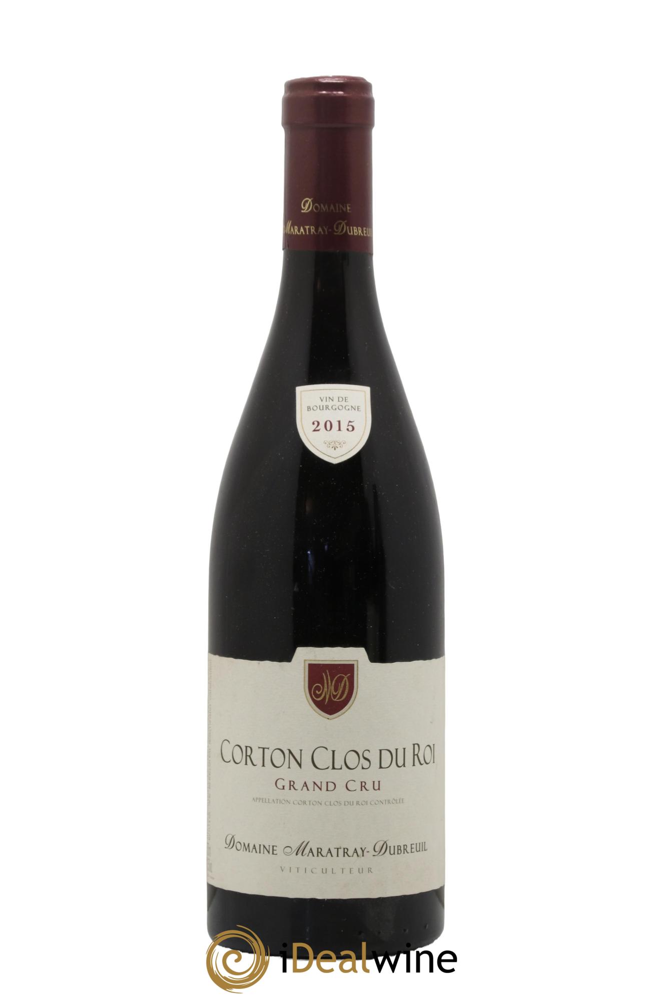 Corton Grand Cru Clos du Roi Maratray-Dubreuil 2015 - Lot de 1 bouteille - 0