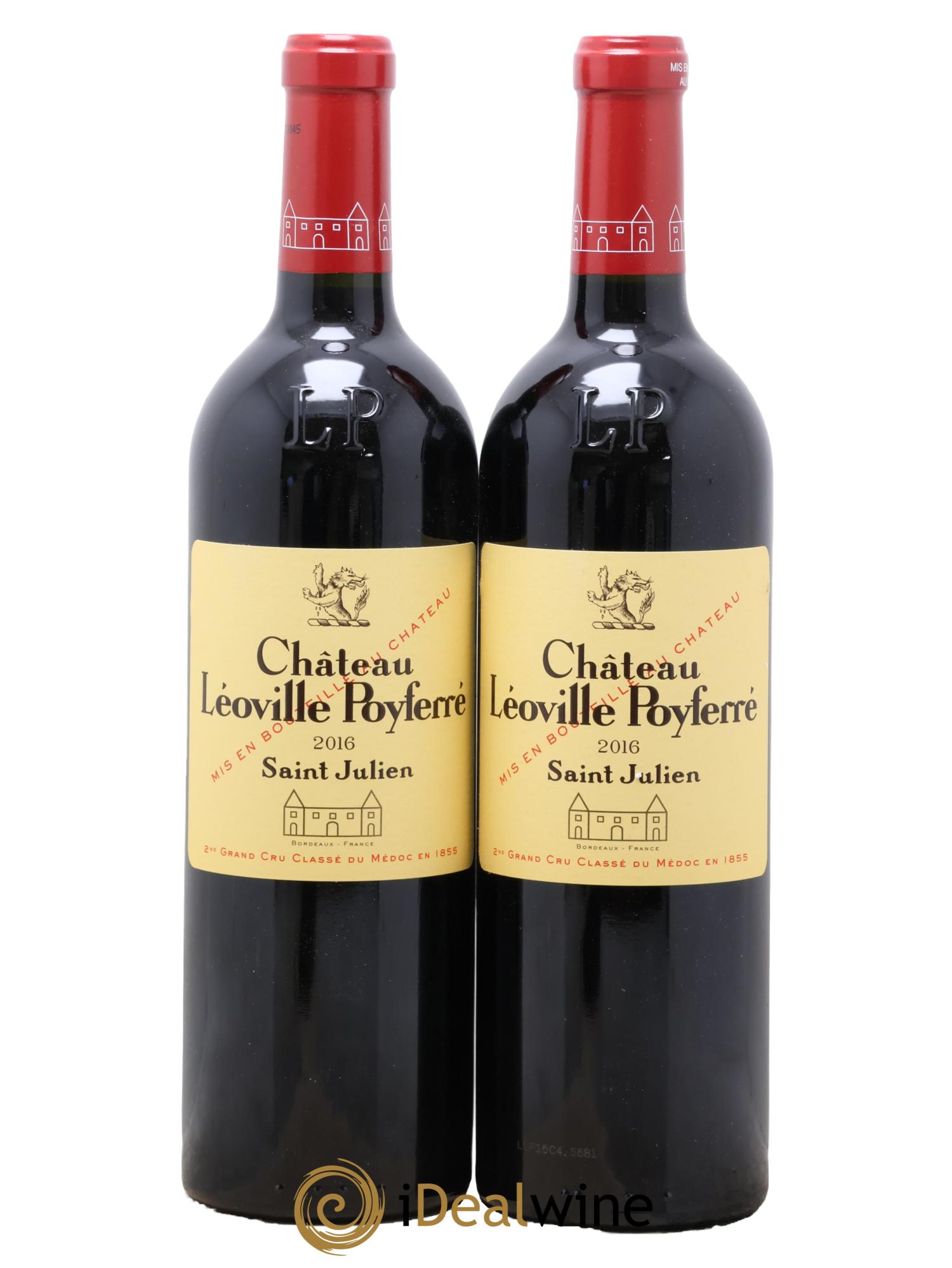 Château Léoville Poyferré 2ème Grand Cru Classé 2016 - Lot de 2 bouteilles - 0