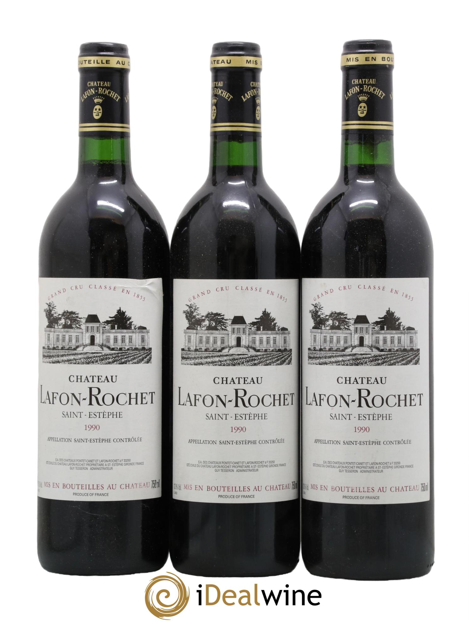 Château Lafon Rochet 4ème Grand Cru Classé 1990 - Lot de 6 bouteilles - 2