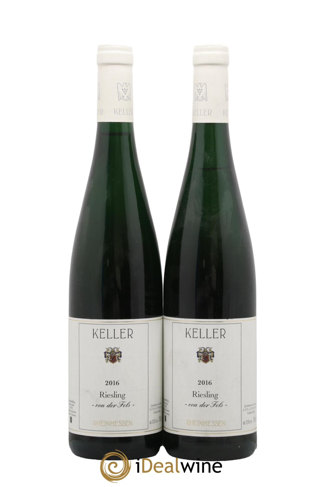 Allemagne Rheinhessen Riesling Von der Fels Klaus Peter Keller 2016 - Lot de 2 bouteilles - 0