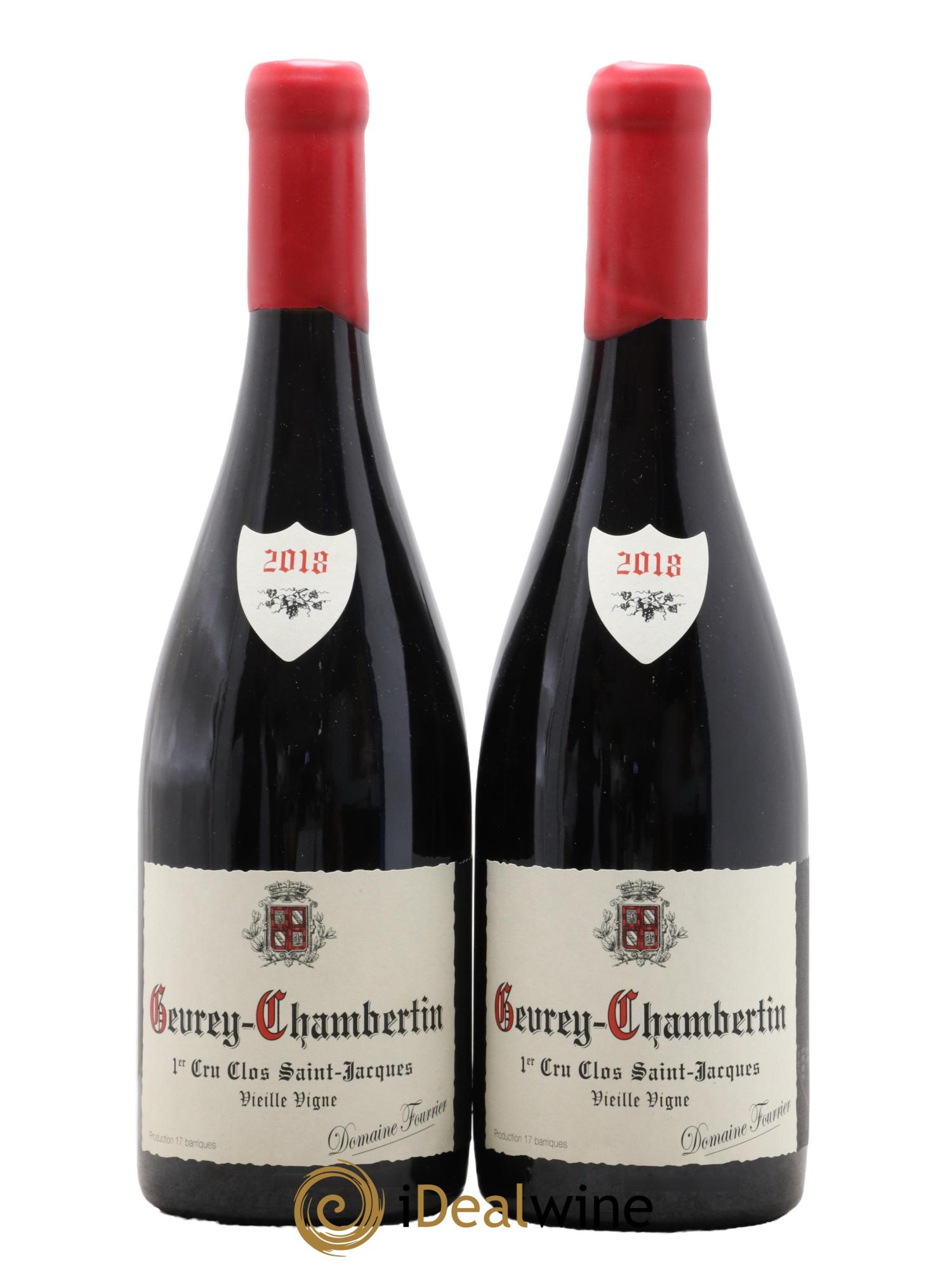 Gevrey-Chambertin 1er Cru Clos Saint-Jacques Vieille Vigne Fourrier (Domaine) 2018 - Lot de 2 bouteilles - 0