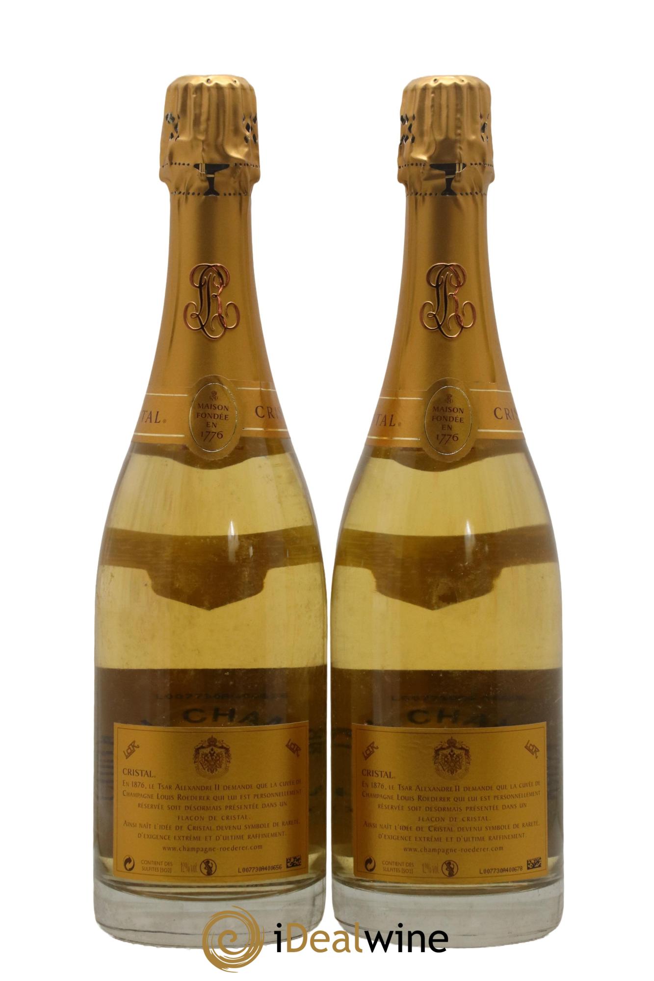 Cristal Louis Roederer 2002 - Lot de 2 bouteilles - 1