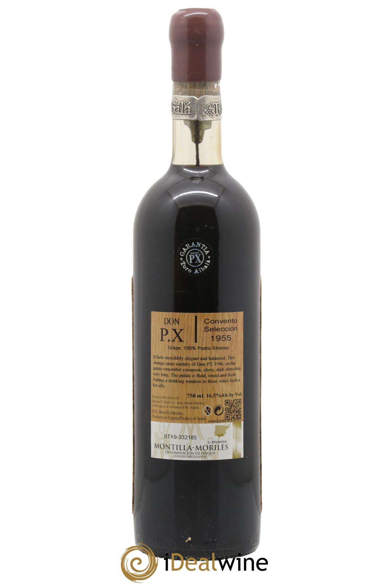 Montilla Moriles Don PX Convento Seleccion Toro Albala  1955 - Lot of 1 bottle - 1