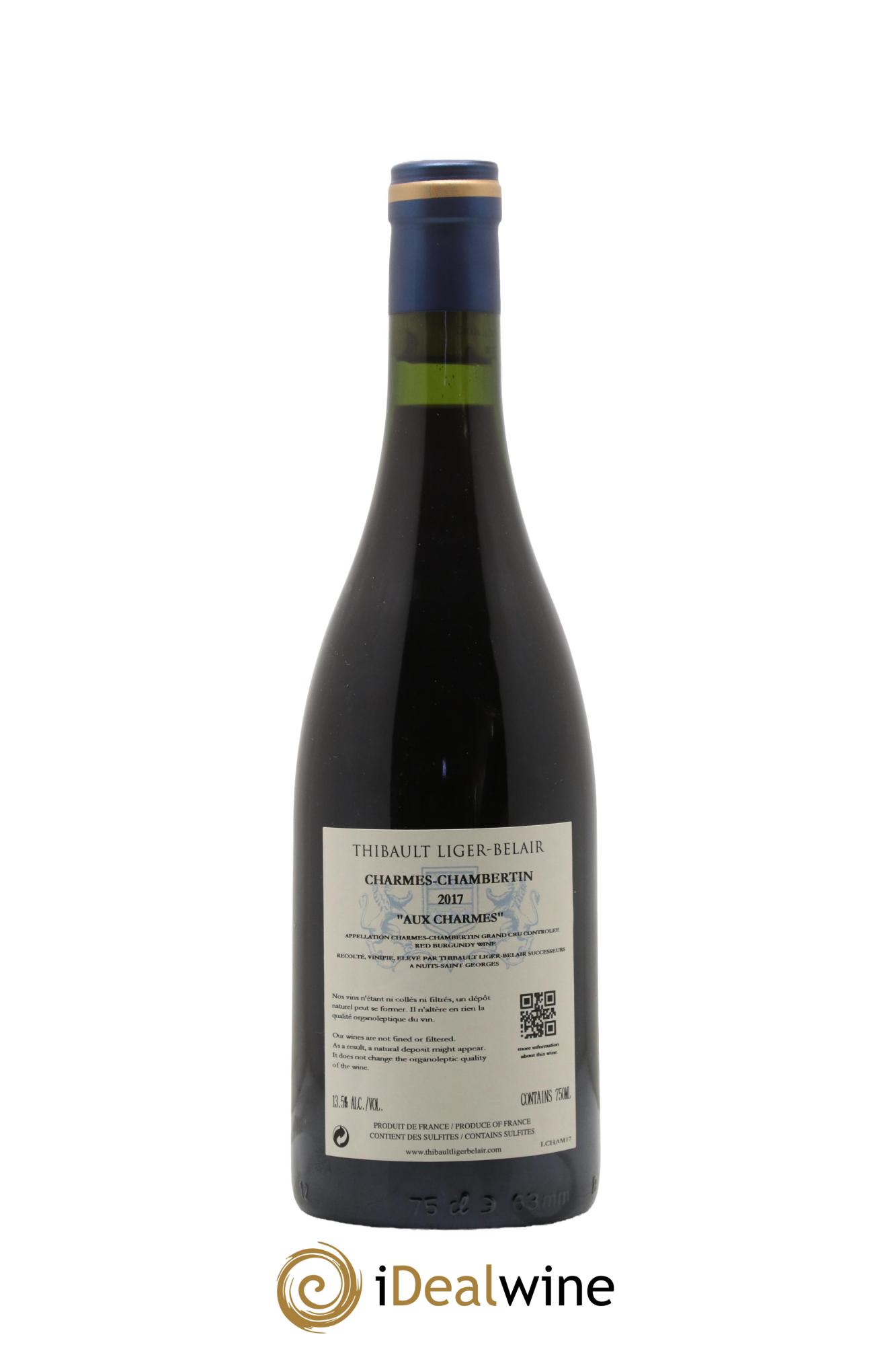 Charmes-Chambertin Grand Cru Aux Charmes Thibault Liger-Belair Successeurs 2017 - Lot de 1 bouteille - 1