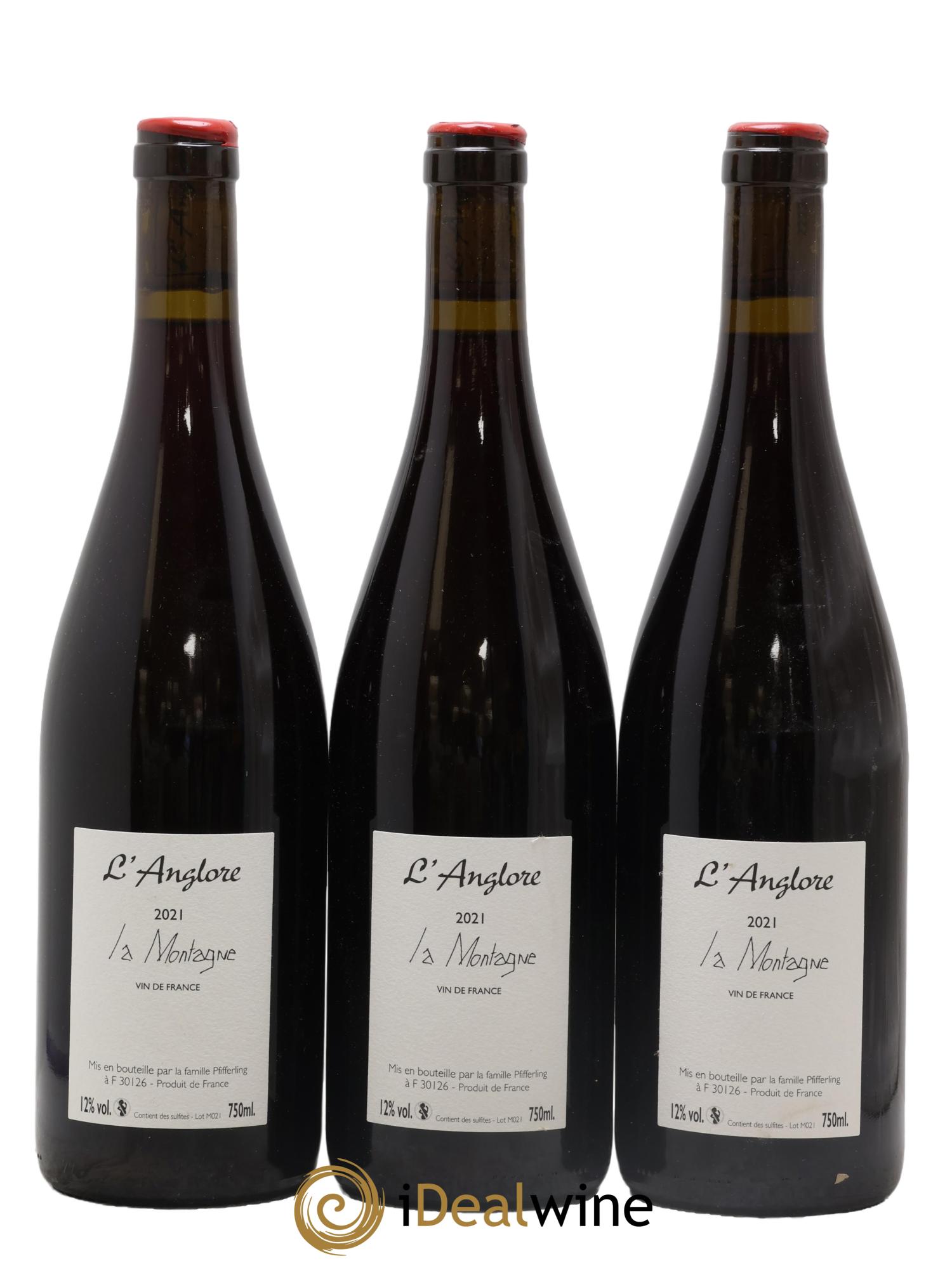 Vin de France La Montagne L'Anglore 2021 - Lotto di 3 bottiglie - 1