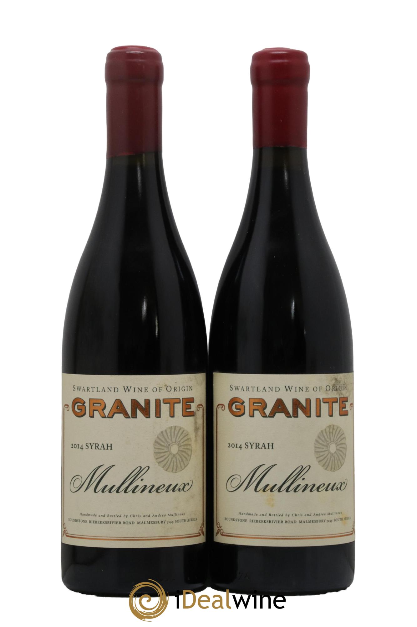 Afrique du Sud Granite Syrah Mullineux 2014 - Posten von 2 Flaschen - 0