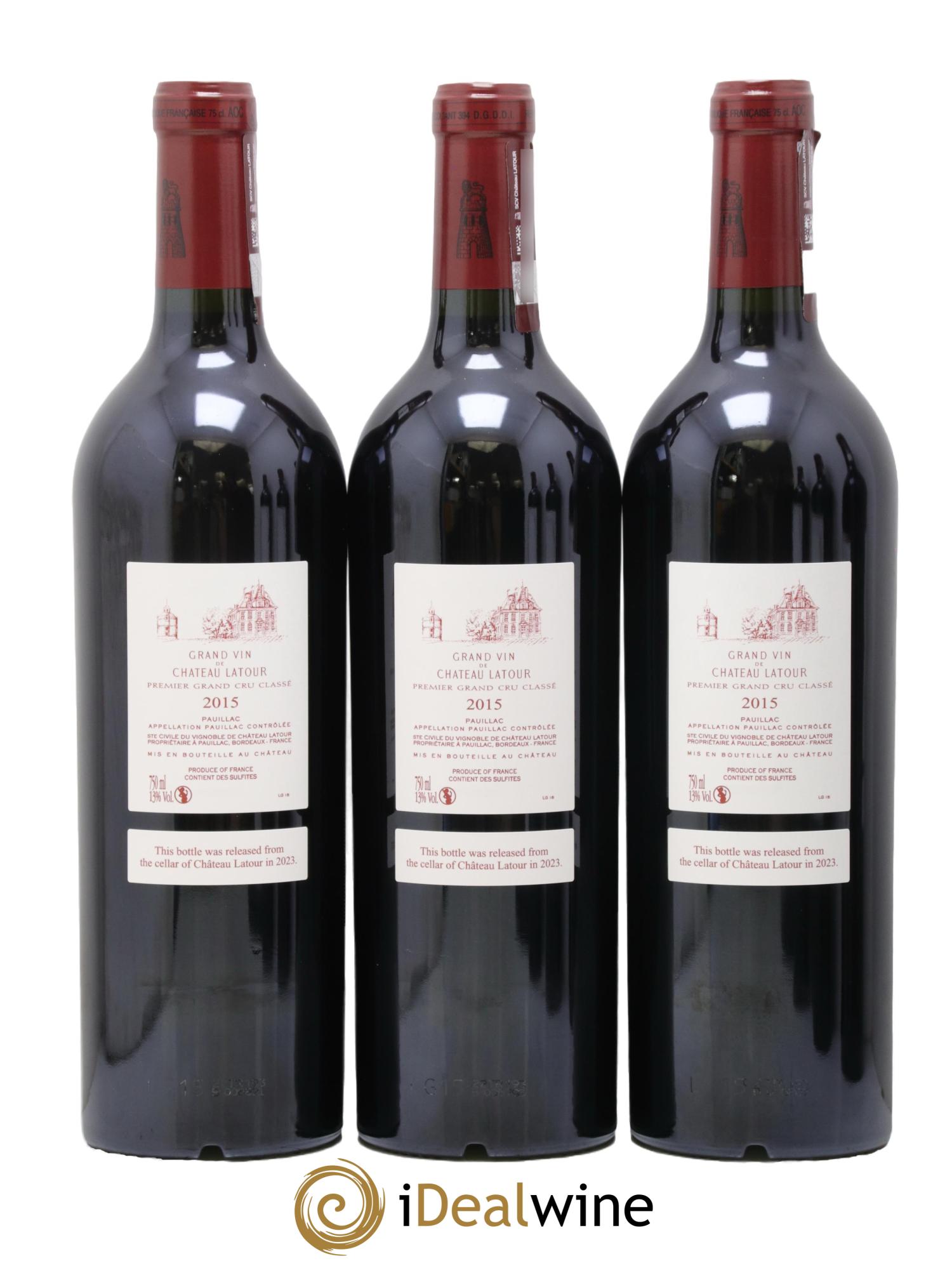Château Latour 1er Grand Cru Classé 2015 - Lot de 6 bouteilles - 2