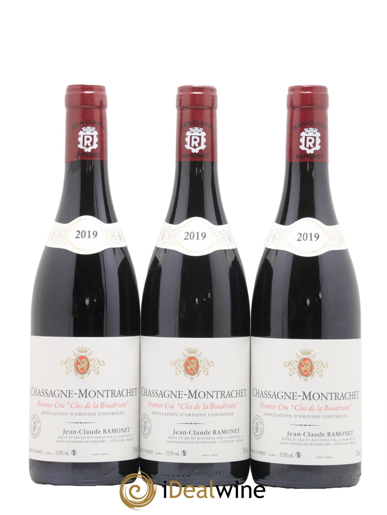 Chassagne-Montrachet 1er Cru Clos de la Boudriotte Ramonet (Domaine) 2019 - Lot de 3 bouteilles - 0