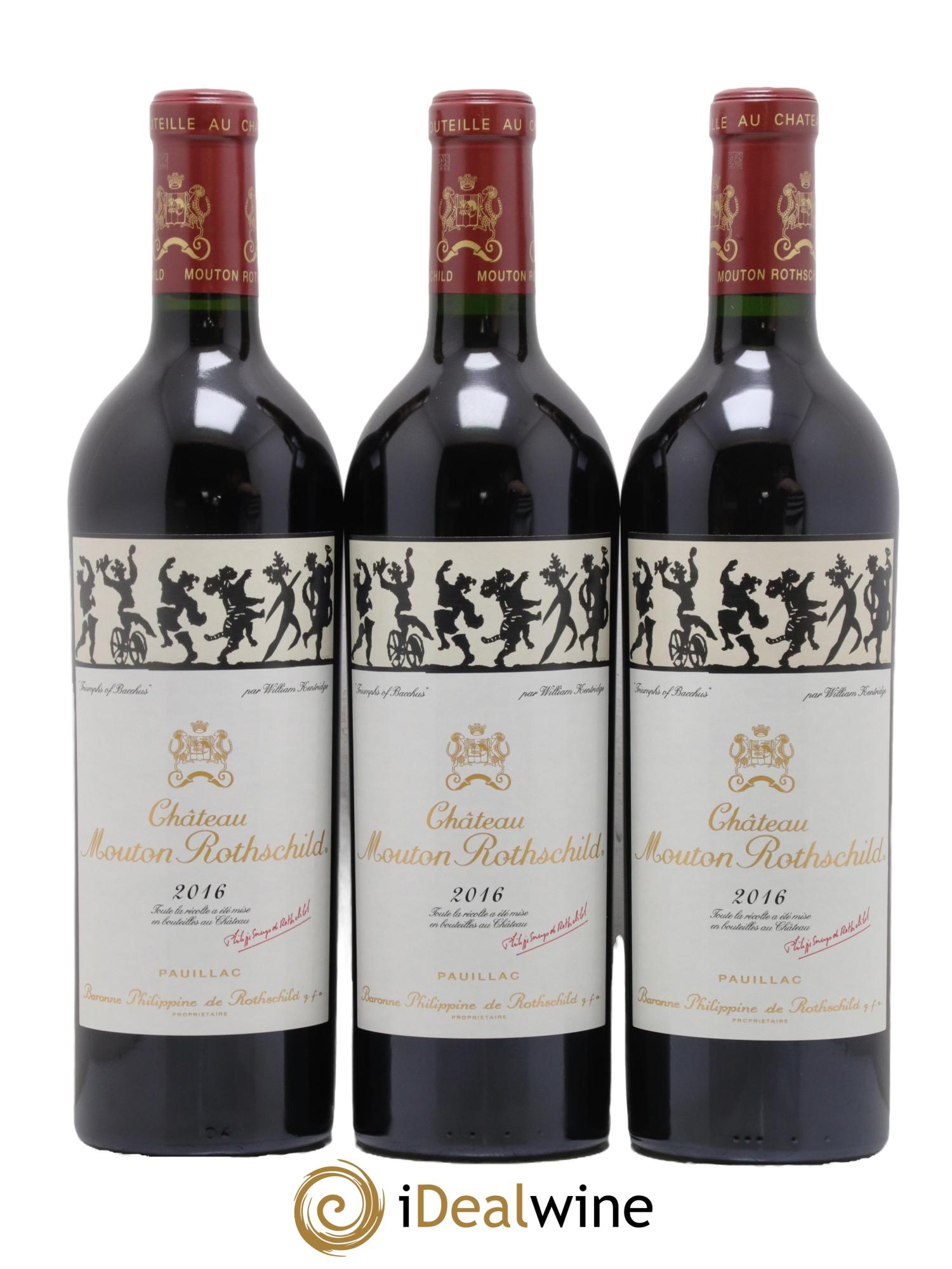 Château Mouton Rothschild 1er Grand Cru Classé 2016 - Lot de 6 bouteilles - 3